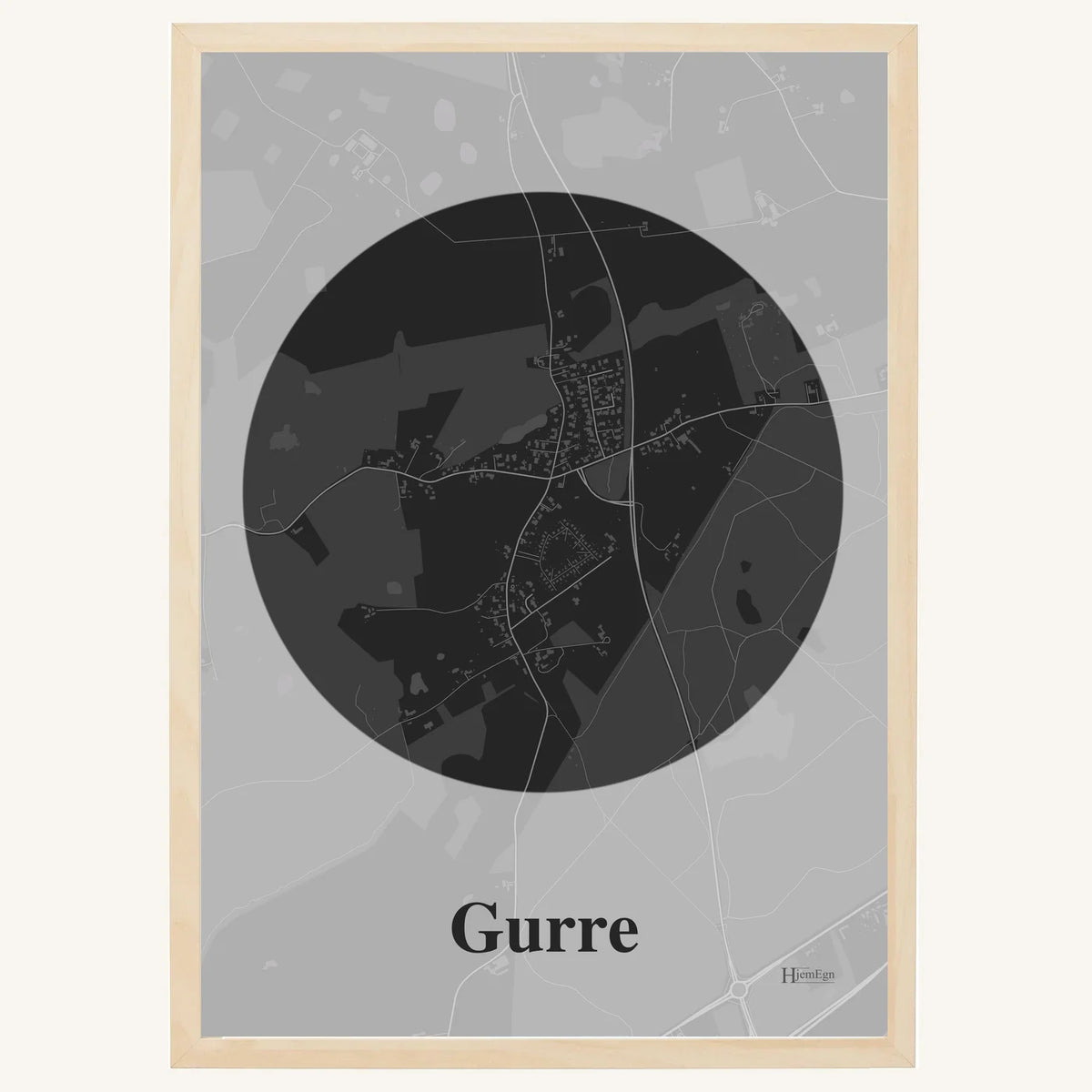 Gurre plakat – Centrum 2026 – Mørk grå