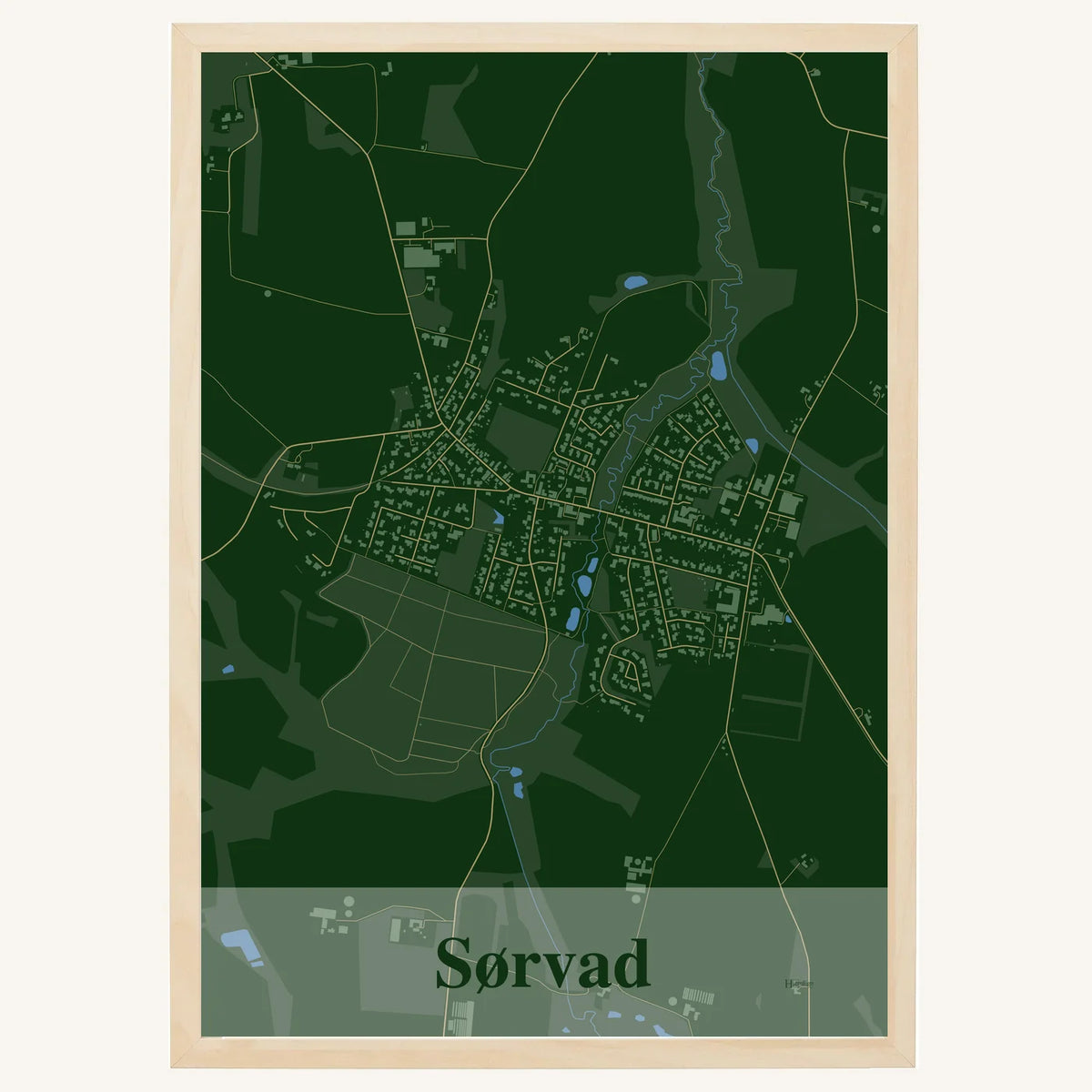 Sørvad plakat – Firkantet 2026 – Mørk grøn