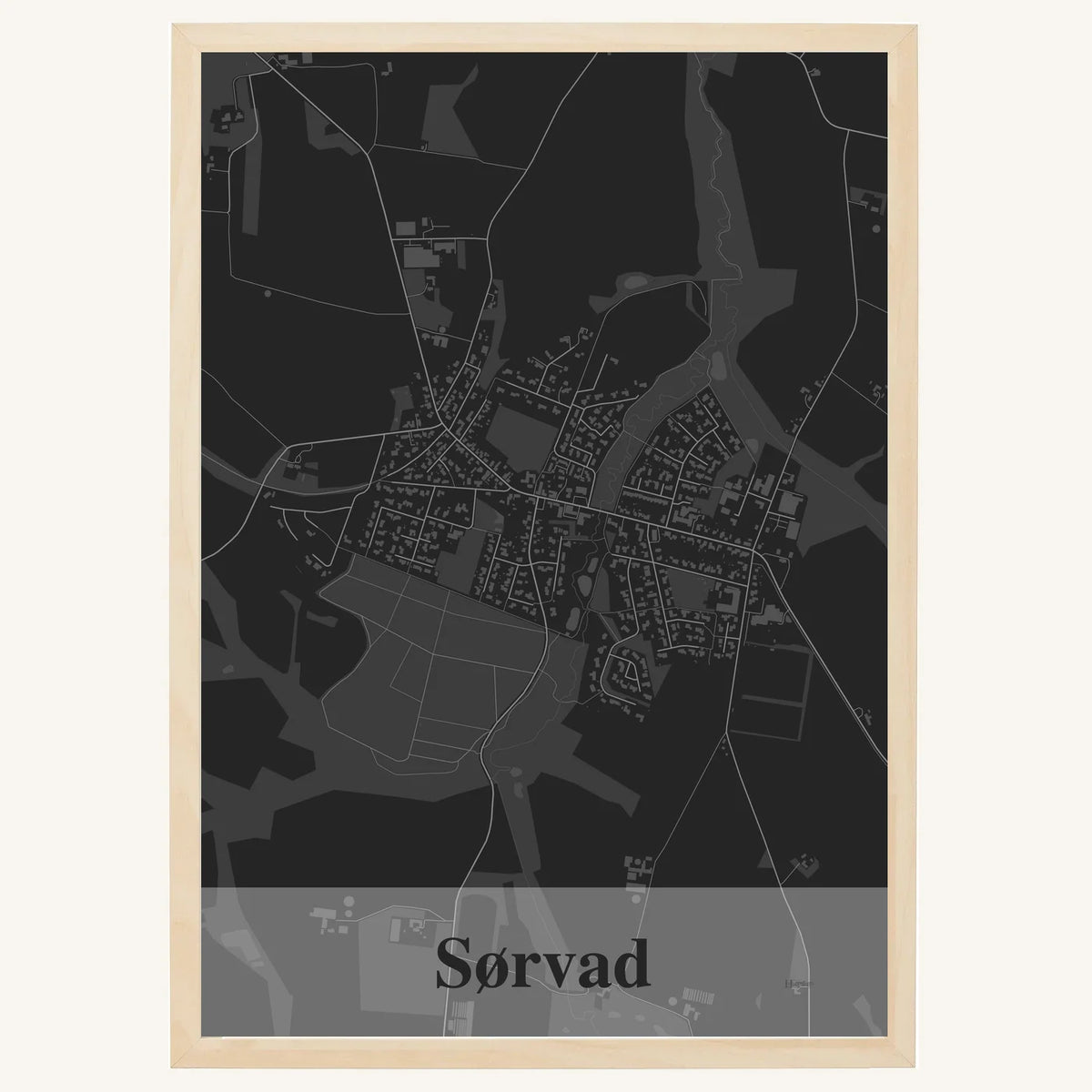 Sørvad plakat – Firkantet 2026 – Mørk grå