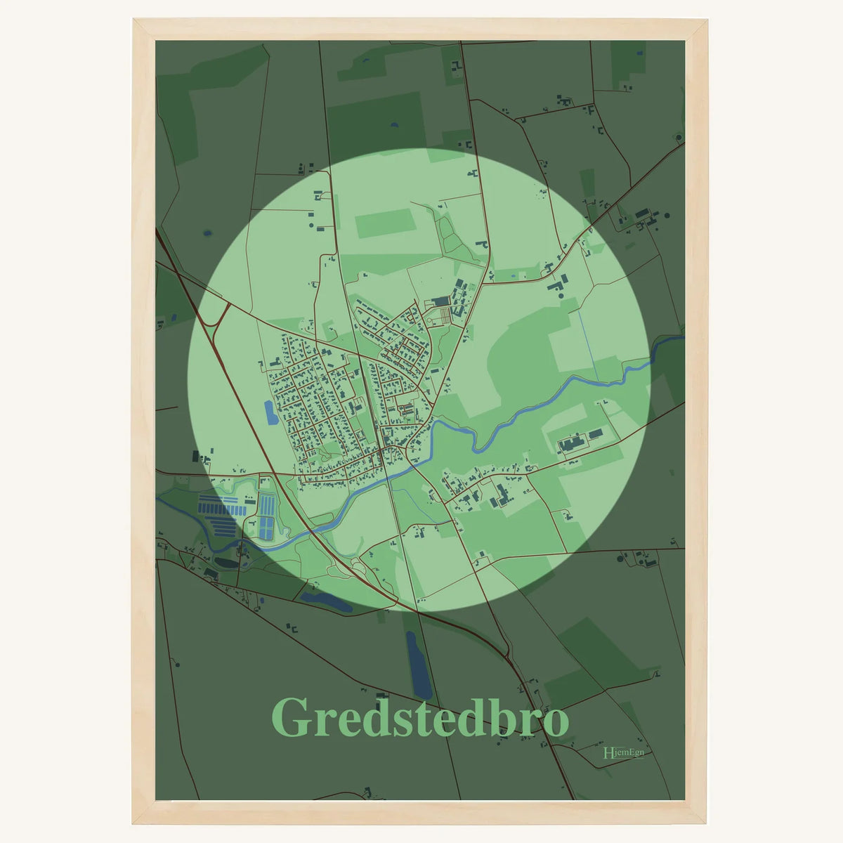 Gredstedbro plakat – Centrum 2026 – Lys pastel grøn