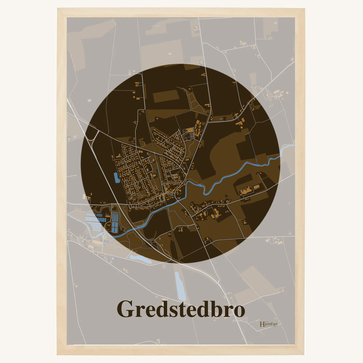 Gredstedbro plakat – Centrum 2026 – Mørk brun