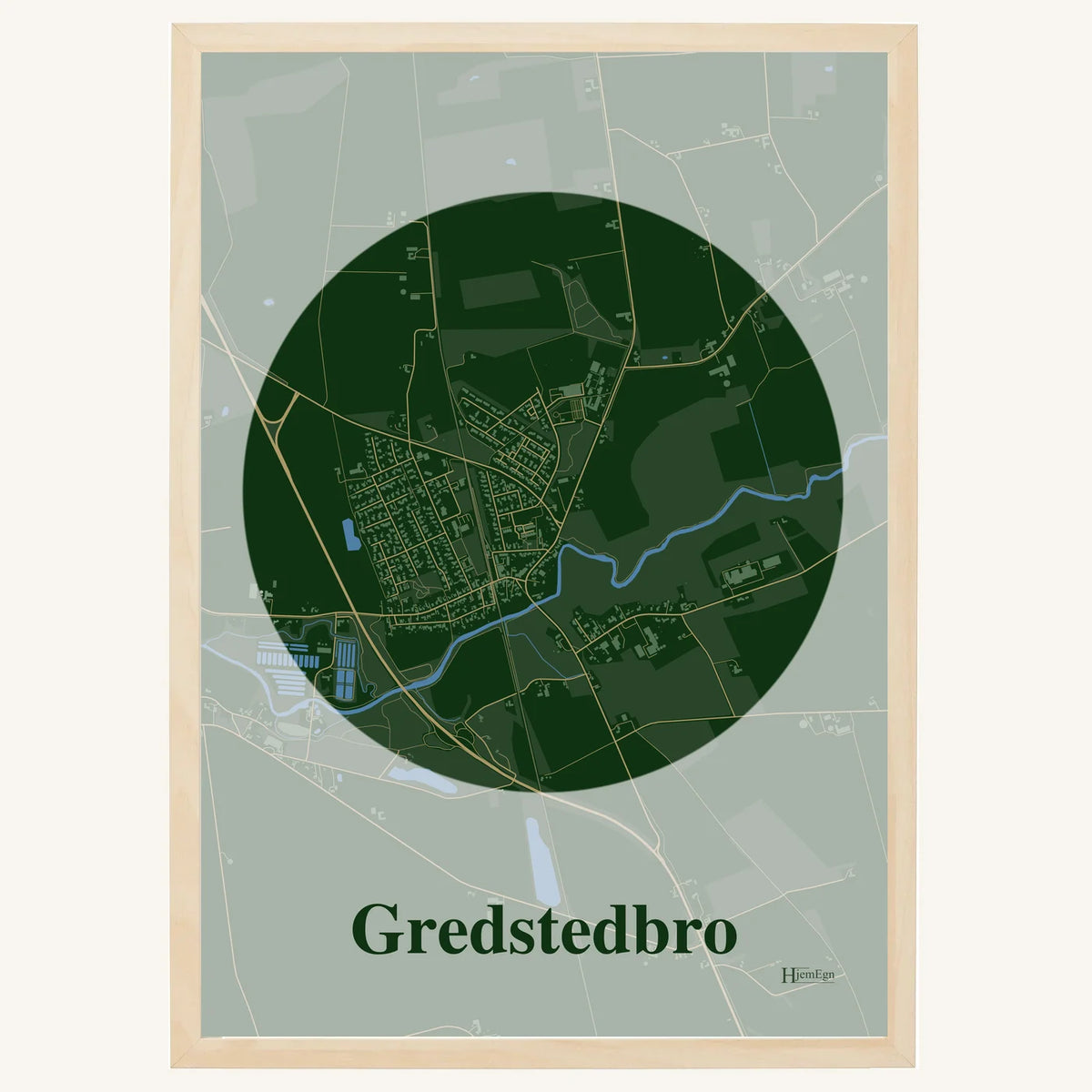 Gredstedbro plakat – Centrum 2026 – Mørk grøn