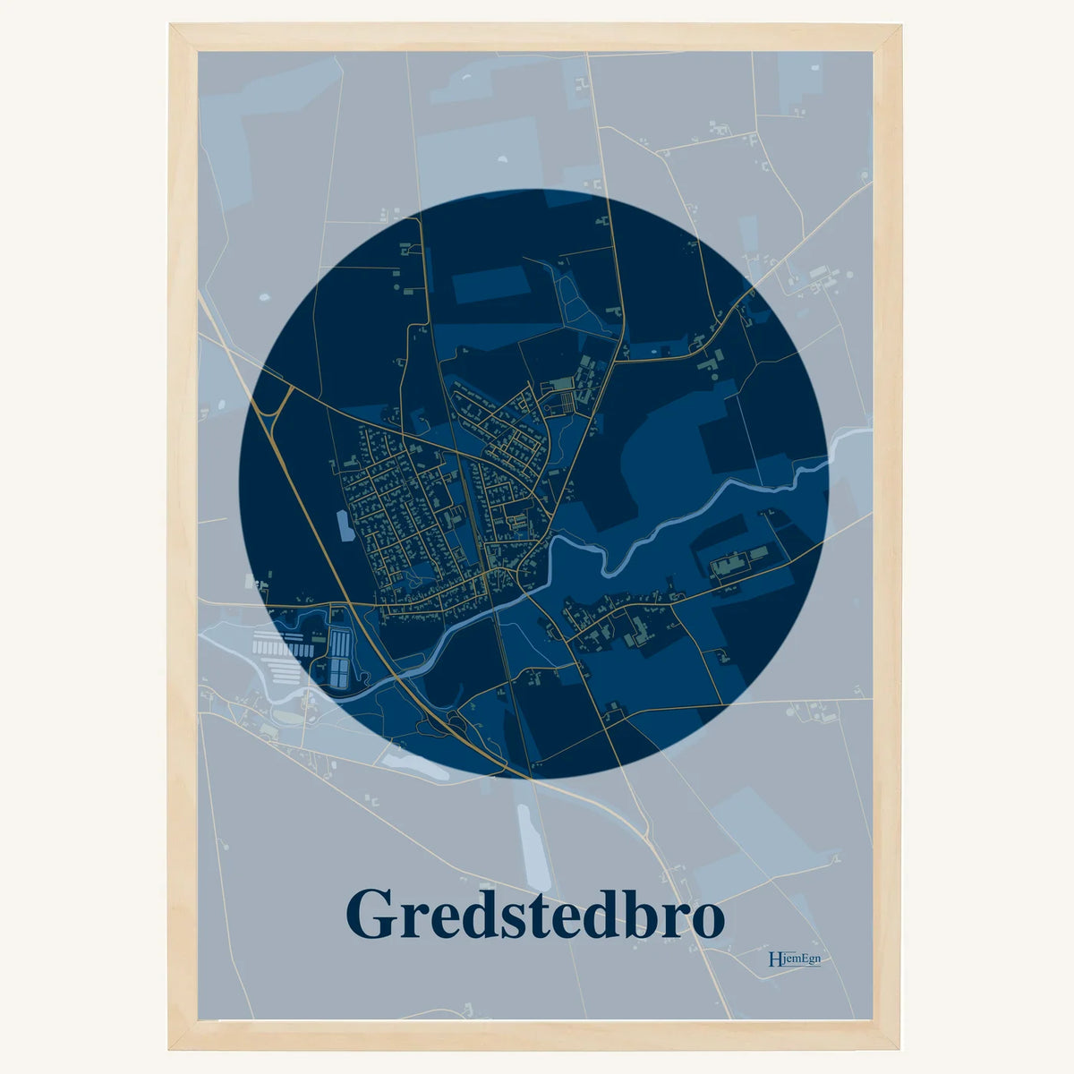 Gredstedbro plakat – Centrum 2026 – Mørk blå