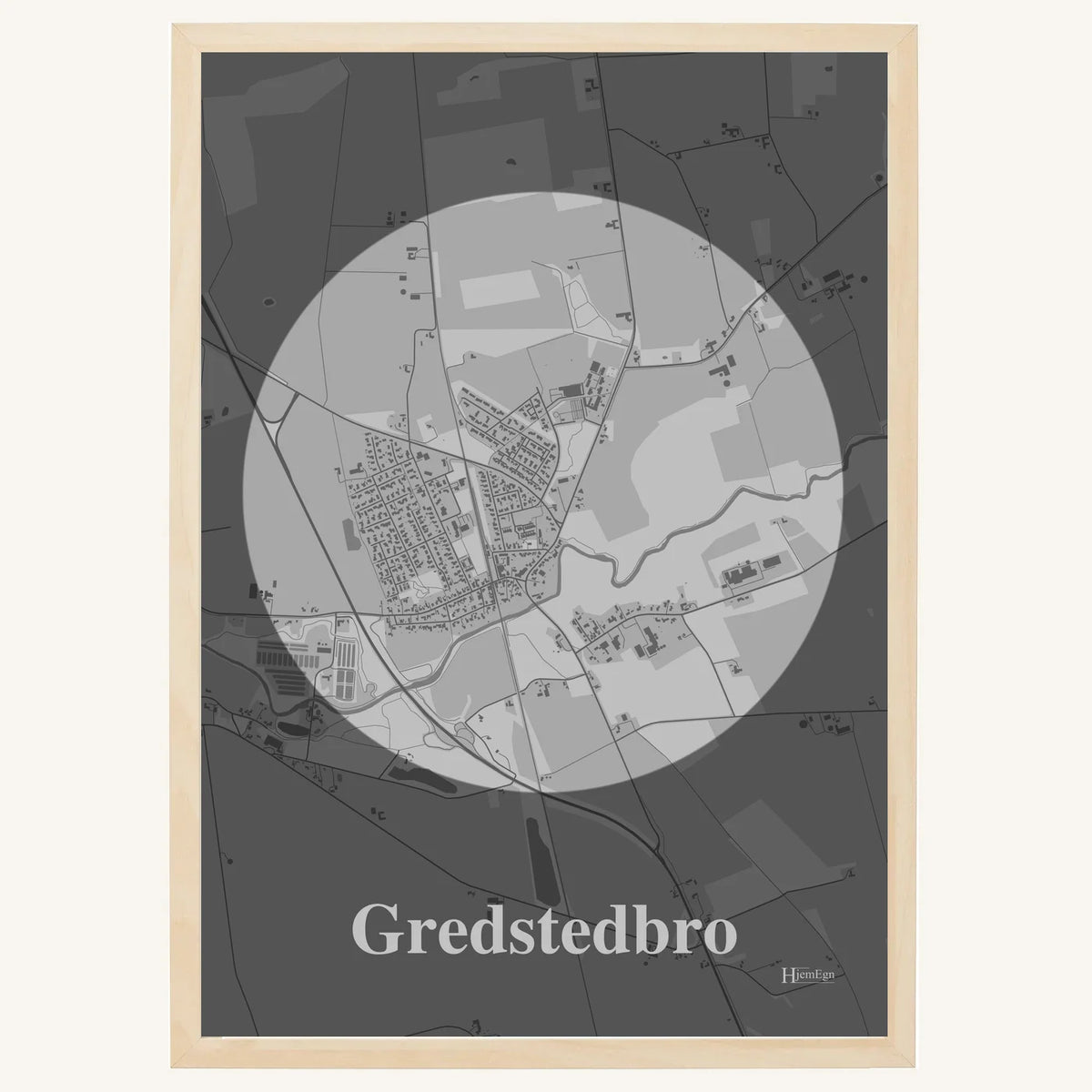 Gredstedbro plakat – Centrum 2026 – Lys pastel grå