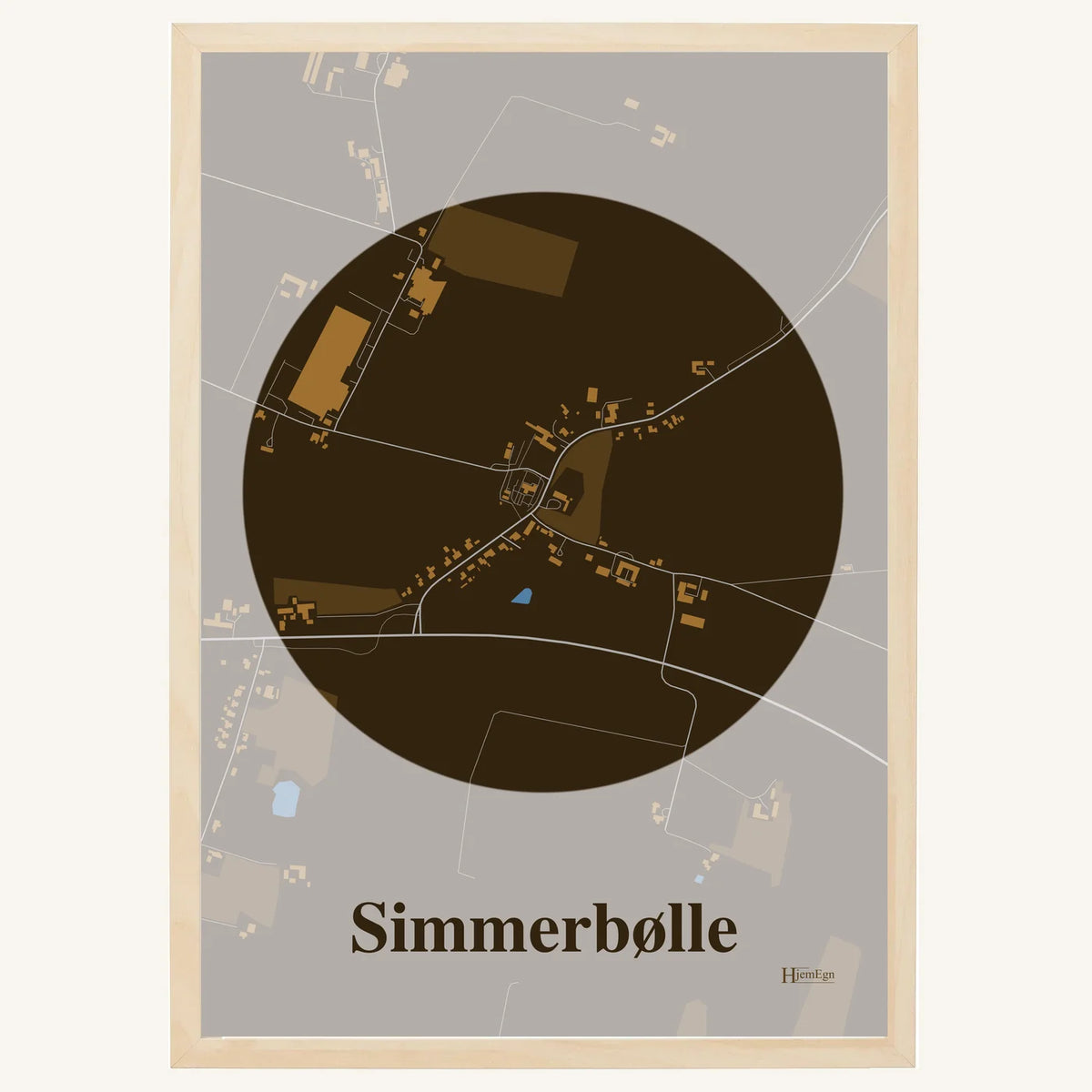 Simmerbølle plakat – Centrum 2026 – Mørk brun