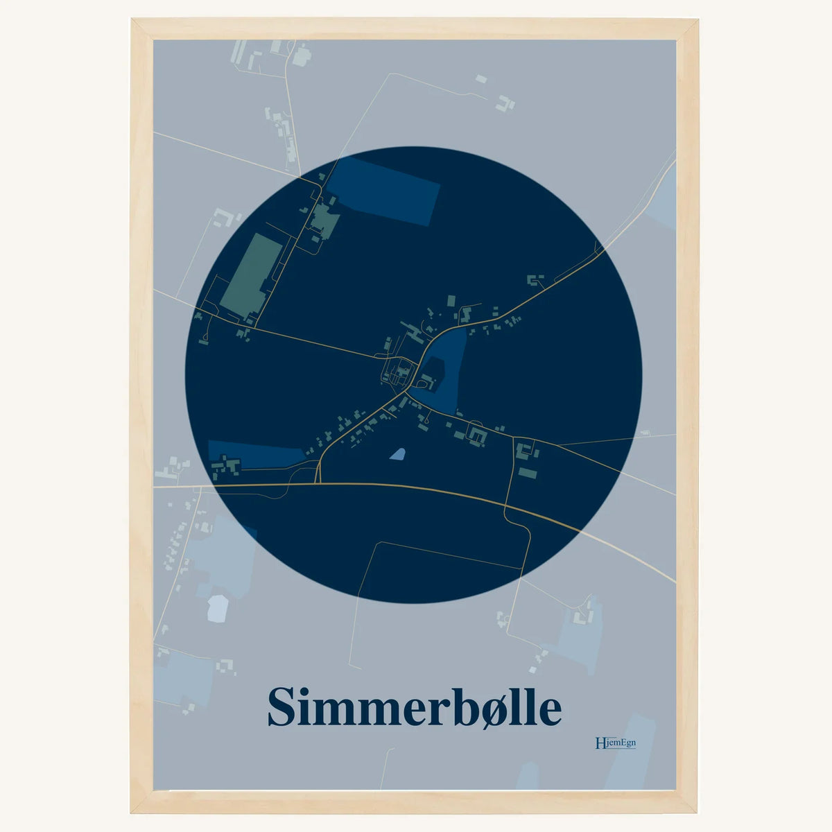 Simmerbølle plakat – Centrum 2026 – Mørk blå