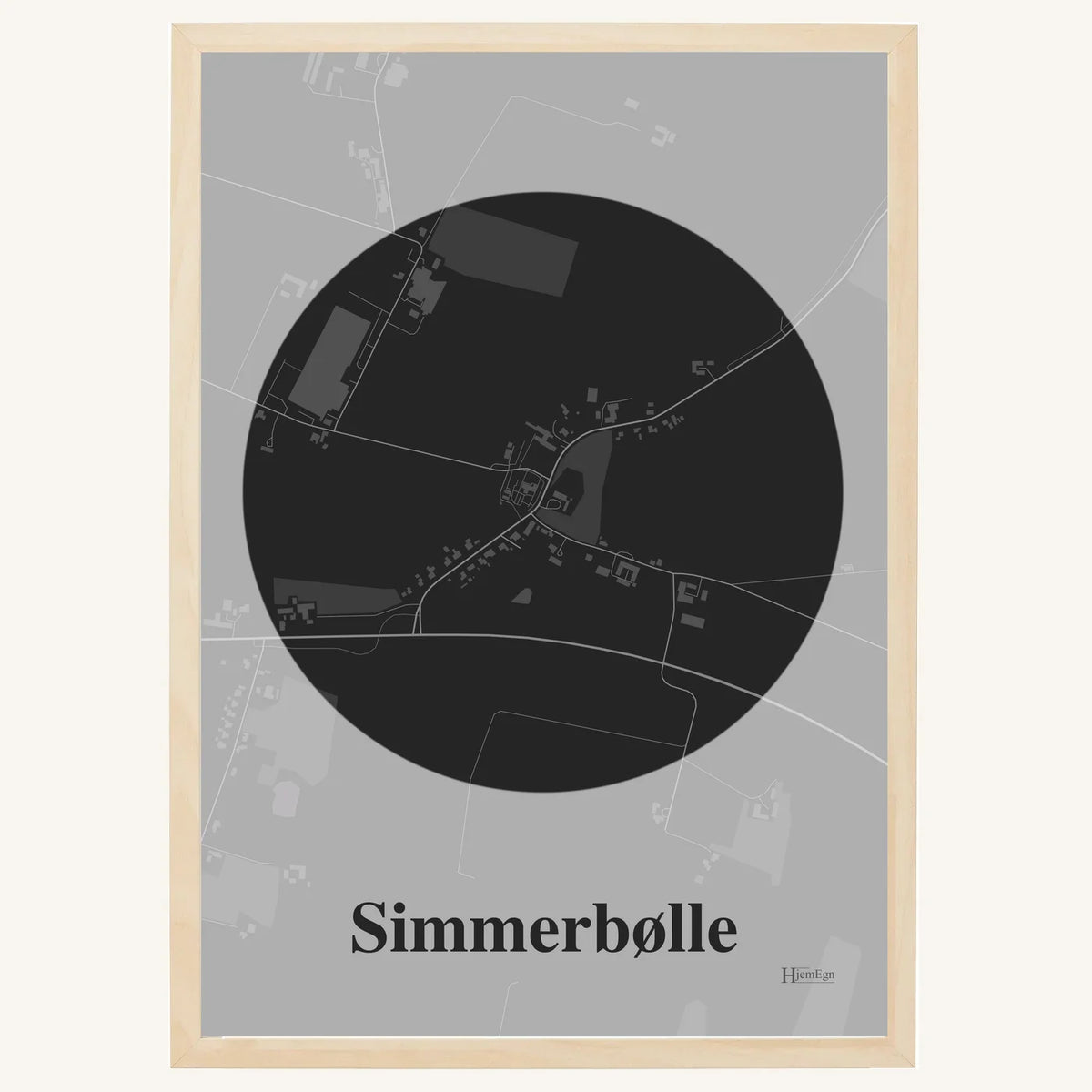 Simmerbølle plakat – Centrum 2026 – Mørk grå