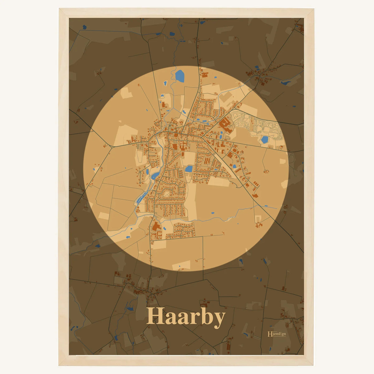 Haarby plakat – Centrum 2026 – Lys pastel brun