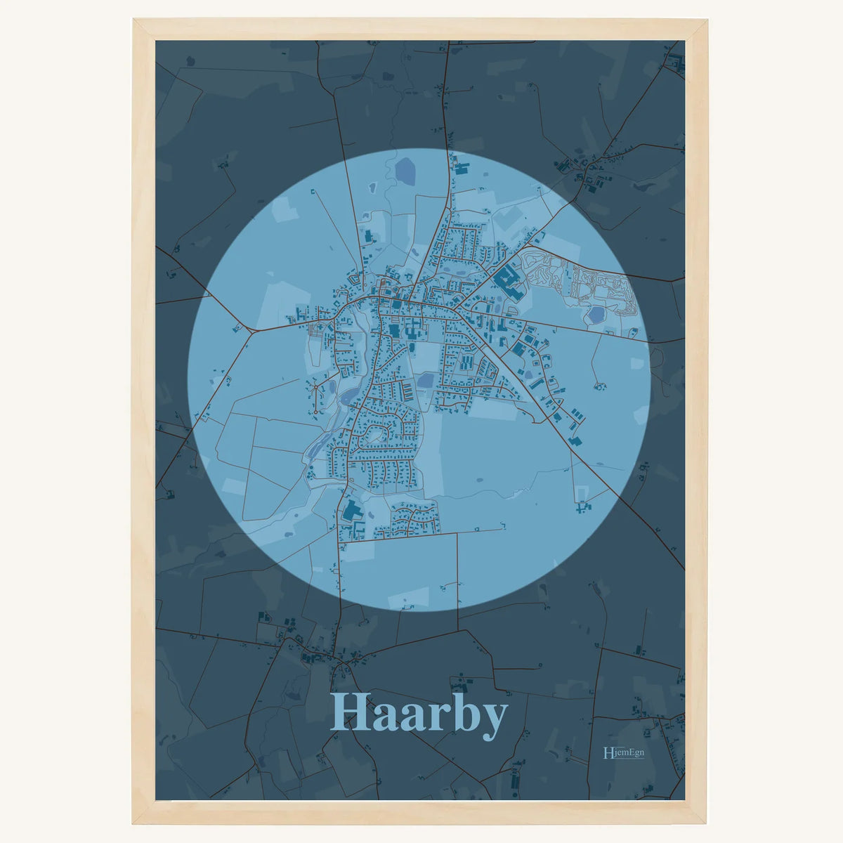 Haarby plakat – Centrum 2026 – Lys pastel blå