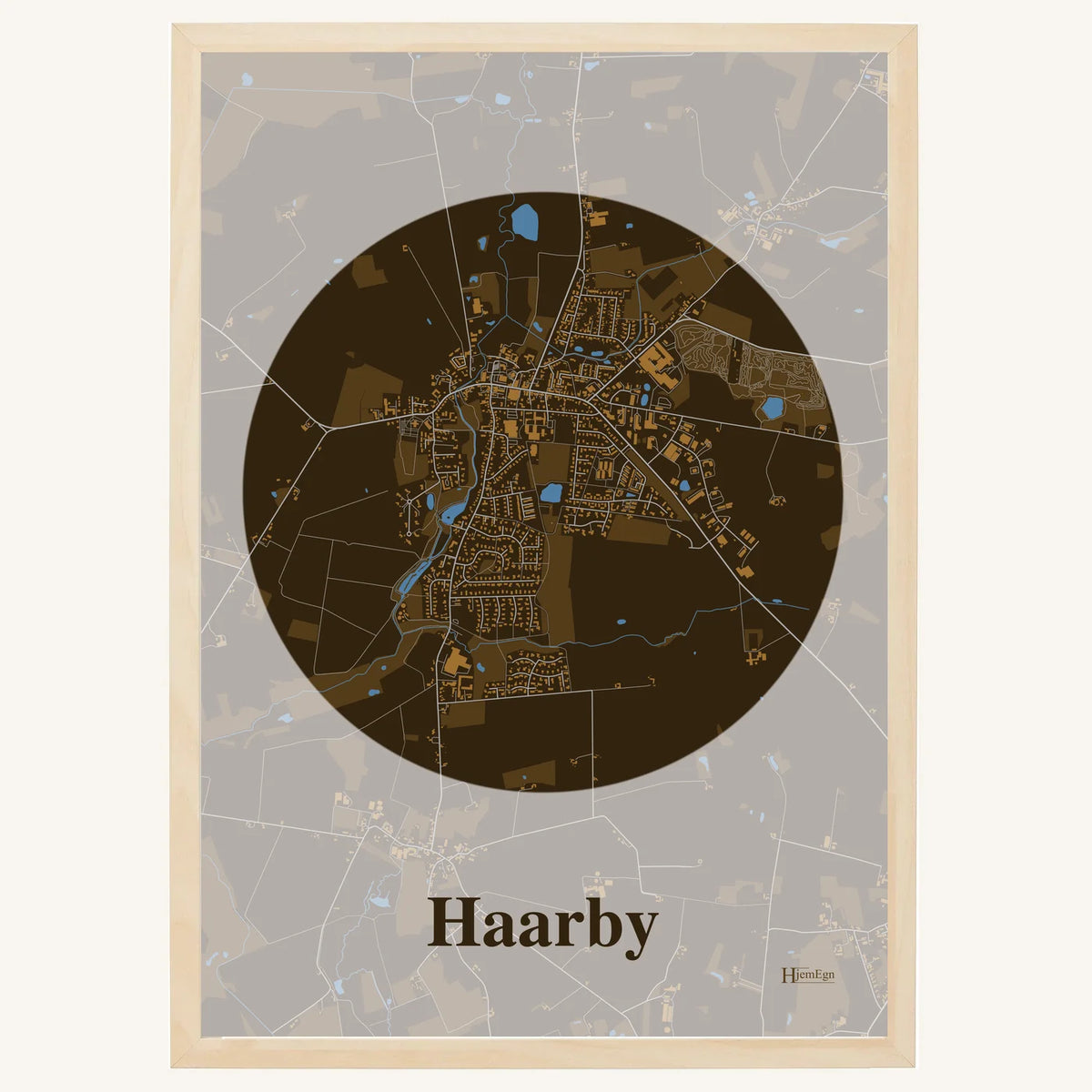 Haarby plakat – Centrum 2026 – Mørk brun