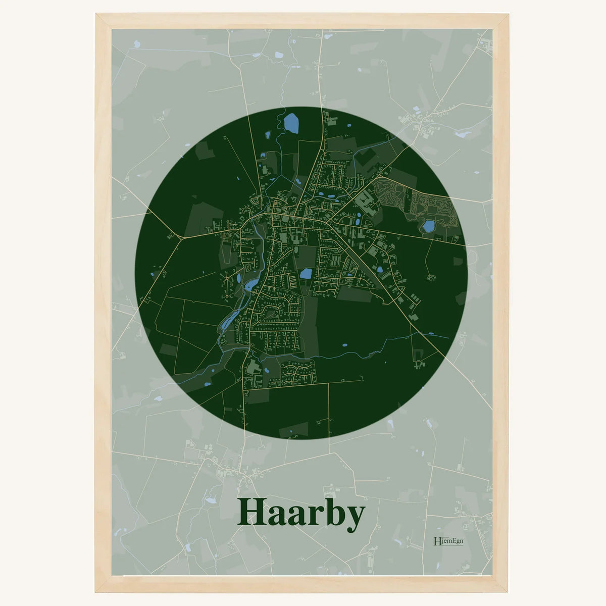 Haarby plakat – Centrum 2026 – Mørk grøn