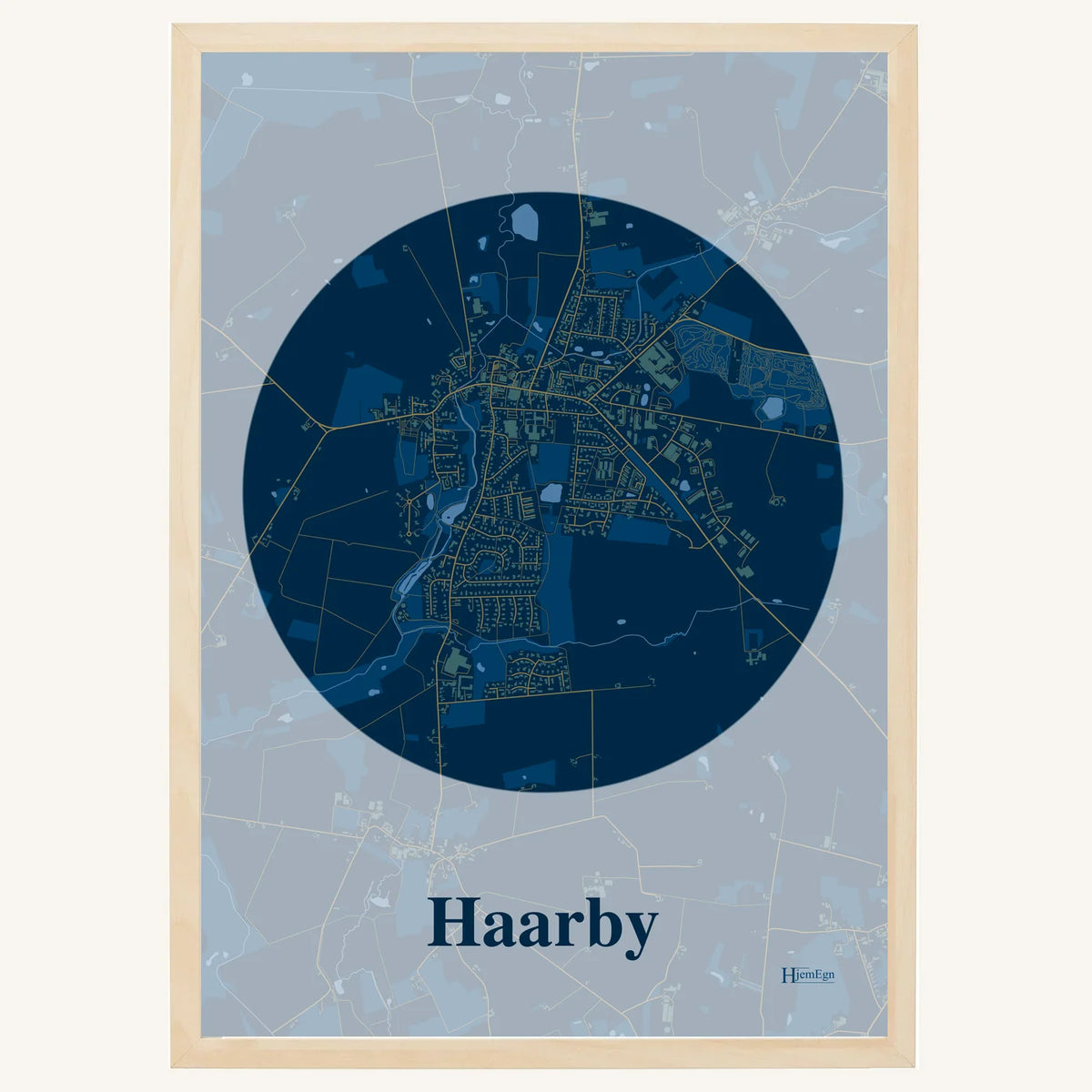 Haarby plakat – Centrum 2026 – Mørk blå