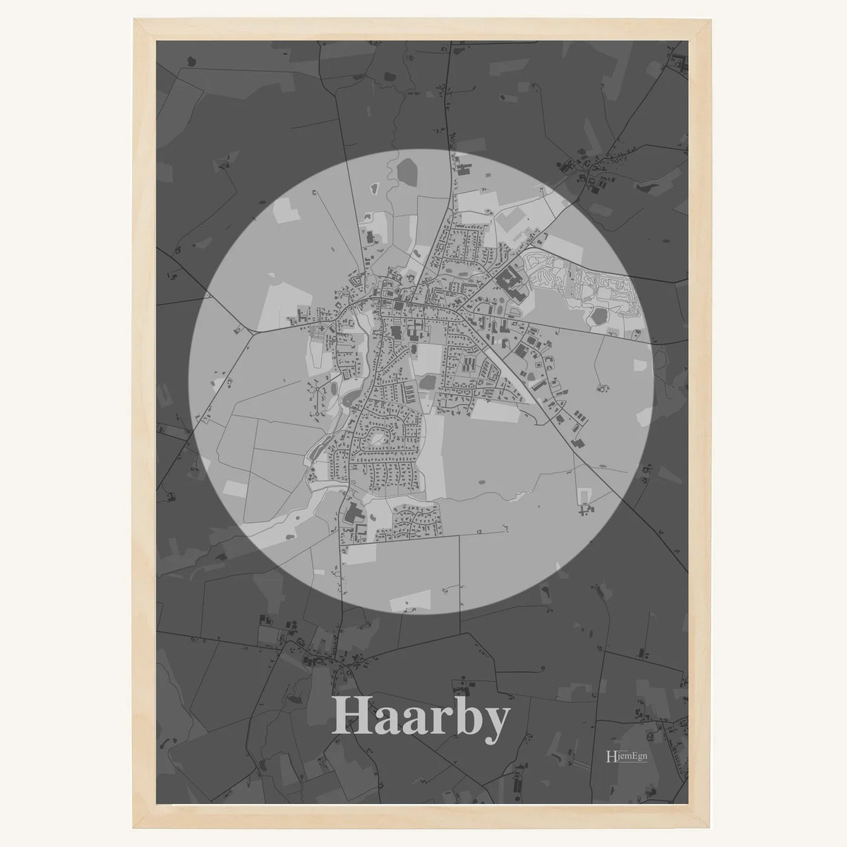 Haarby plakat – Centrum 2026 – Lys pastel grå