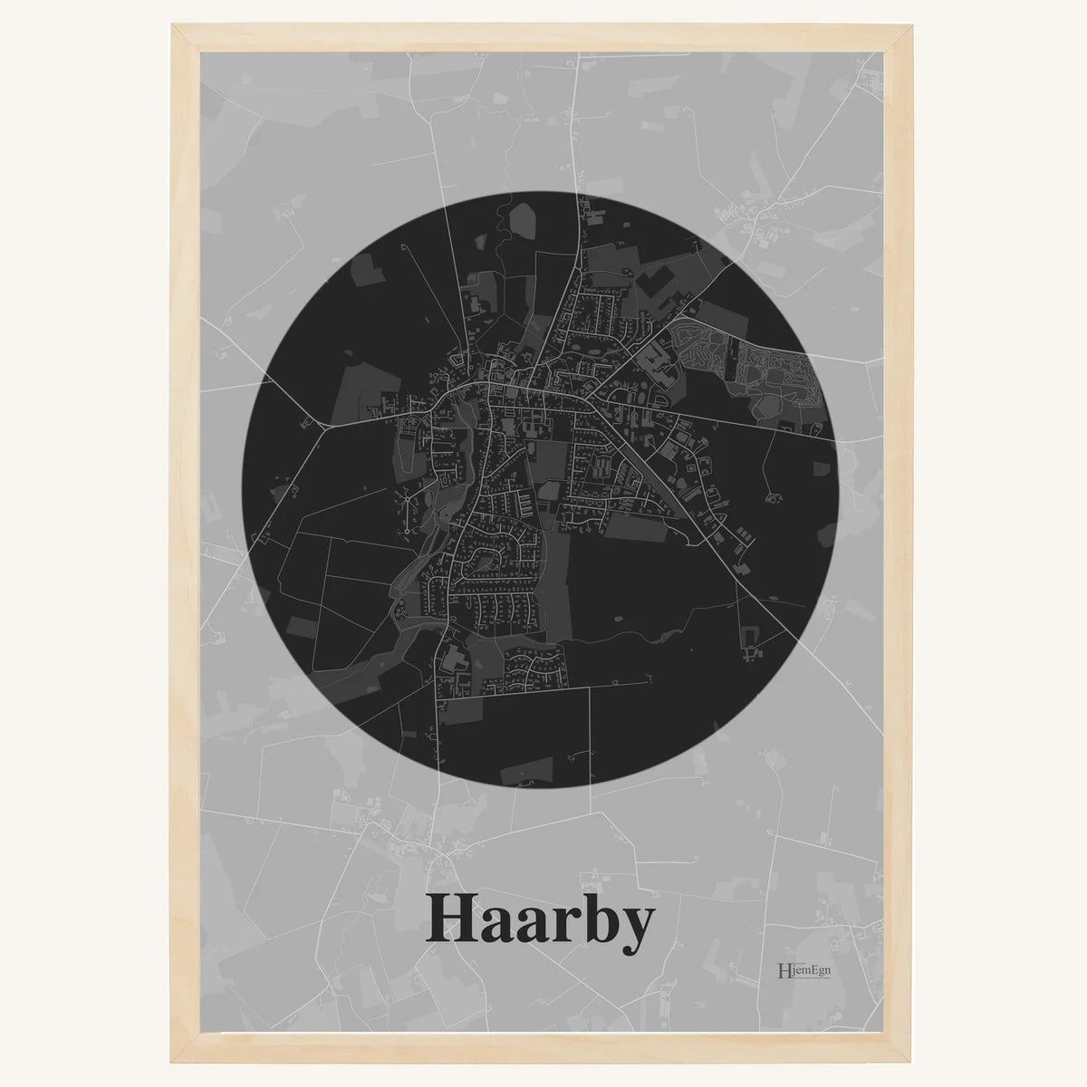 Haarby plakat – Centrum 2026 – Mørk grå