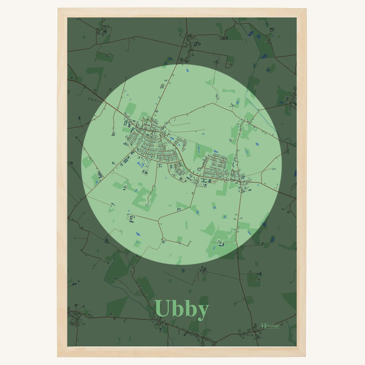 Ubby plakat – Centrum 2026 – Lys pastel grøn