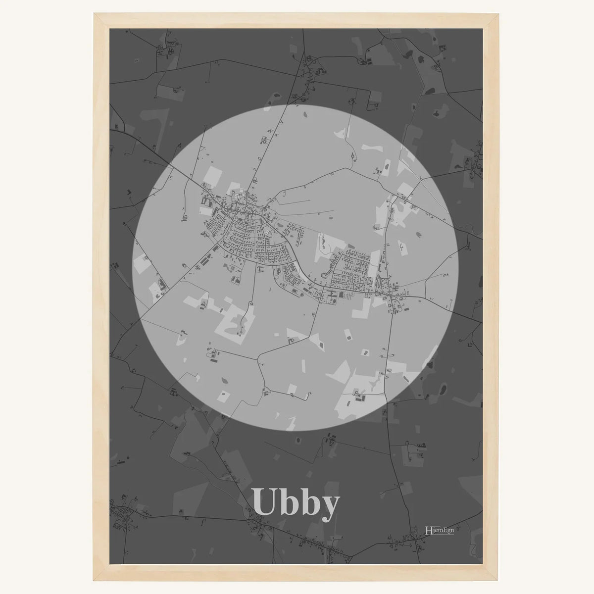 Ubby plakat – Centrum 2026 – Lys pastel grå