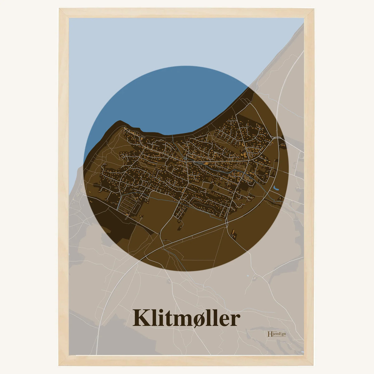 Klitmøller plakat – Centrum 2026 – Mørk brun