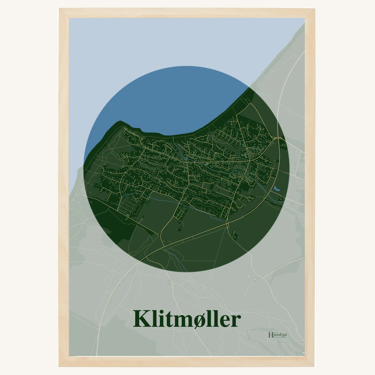 Klitmøller plakat – Centrum 2026 – Mørk grøn