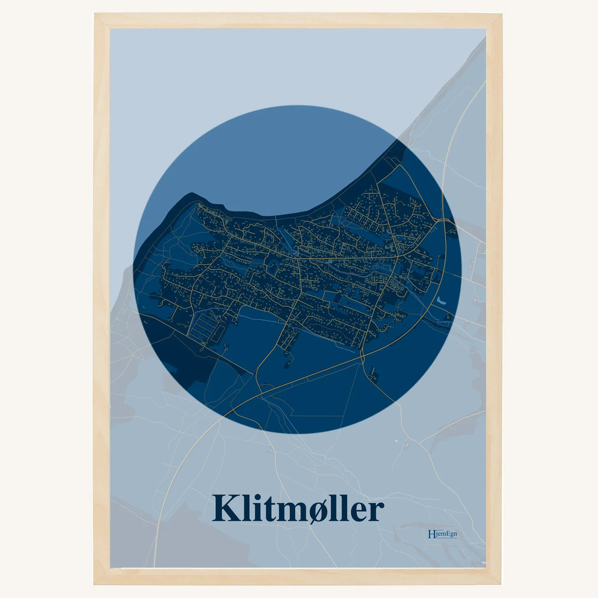 Klitmøller plakat – Centrum 2026 – Mørk blå