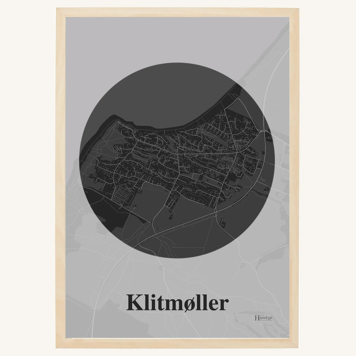 Klitmøller plakat – Centrum 2026 – Mørk grå