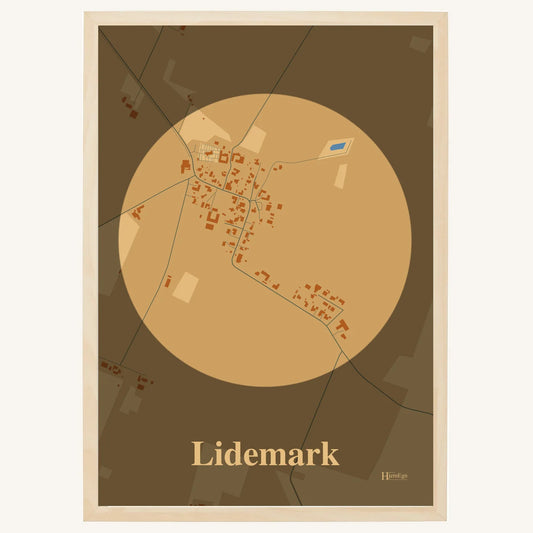 Lidemark plakat – Centrum 2026 – Lys pastel brun
