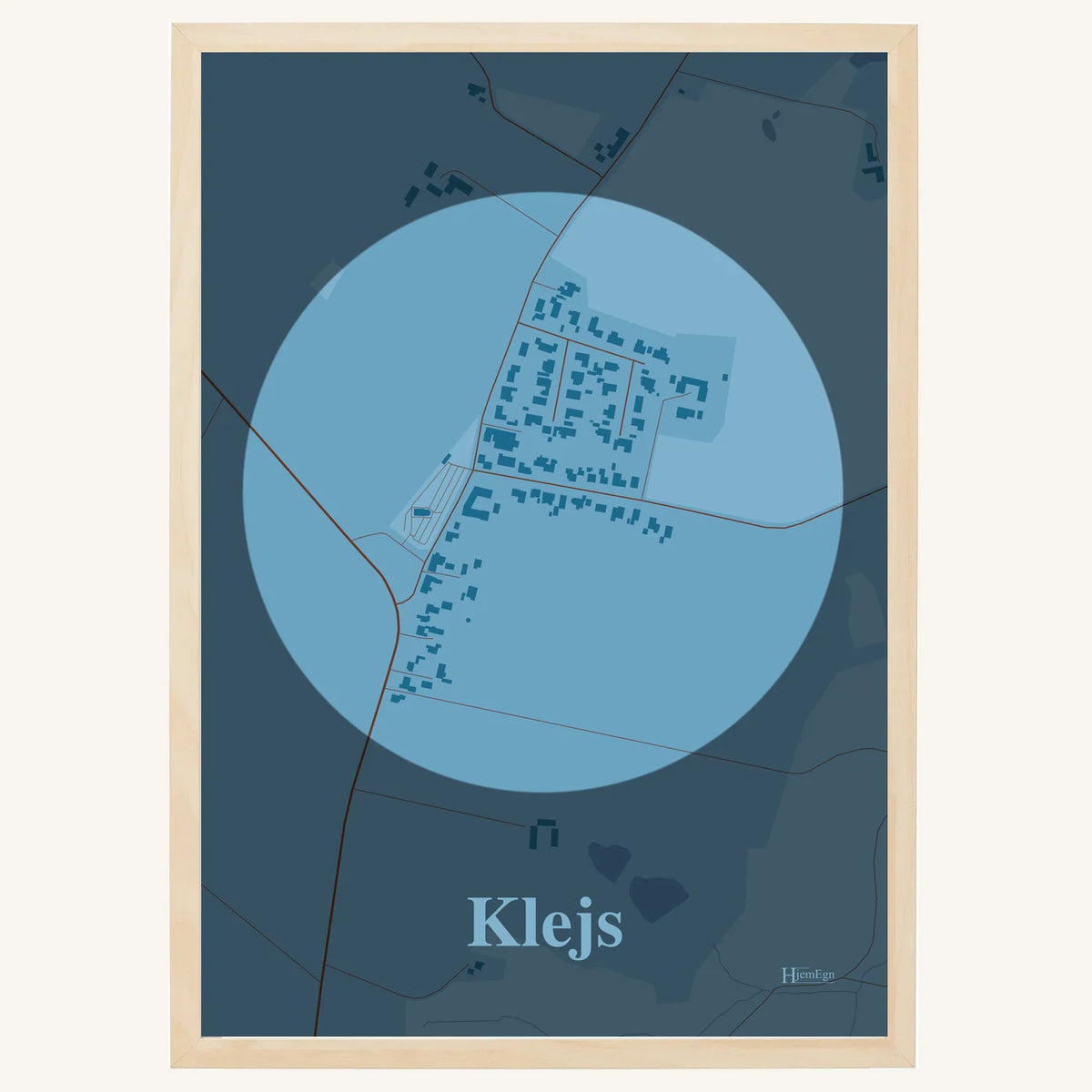Klejs plakat – Centrum 2026 – Lys pastel blå