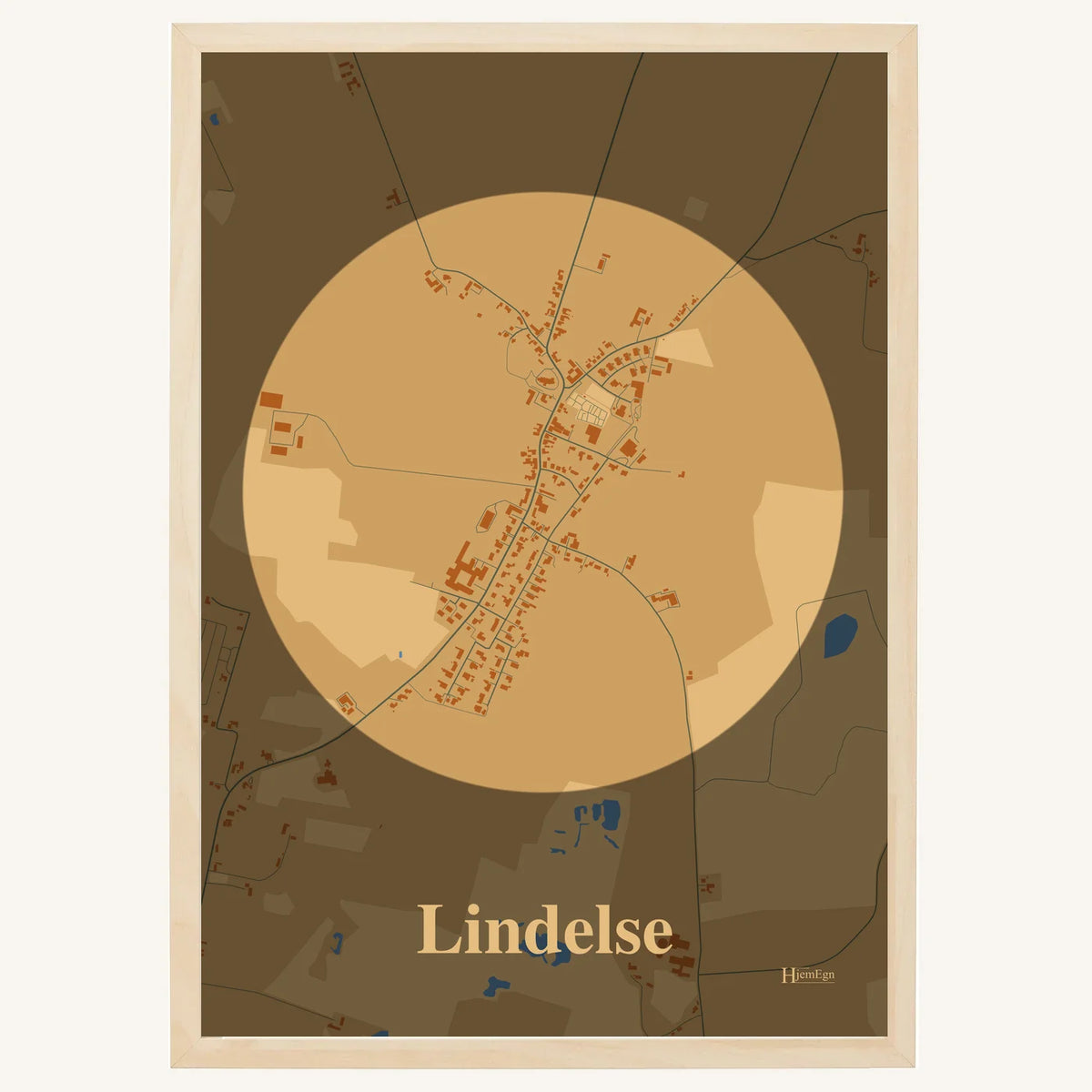 Lindelse plakat – Centrum 2026 – Lys pastel brun