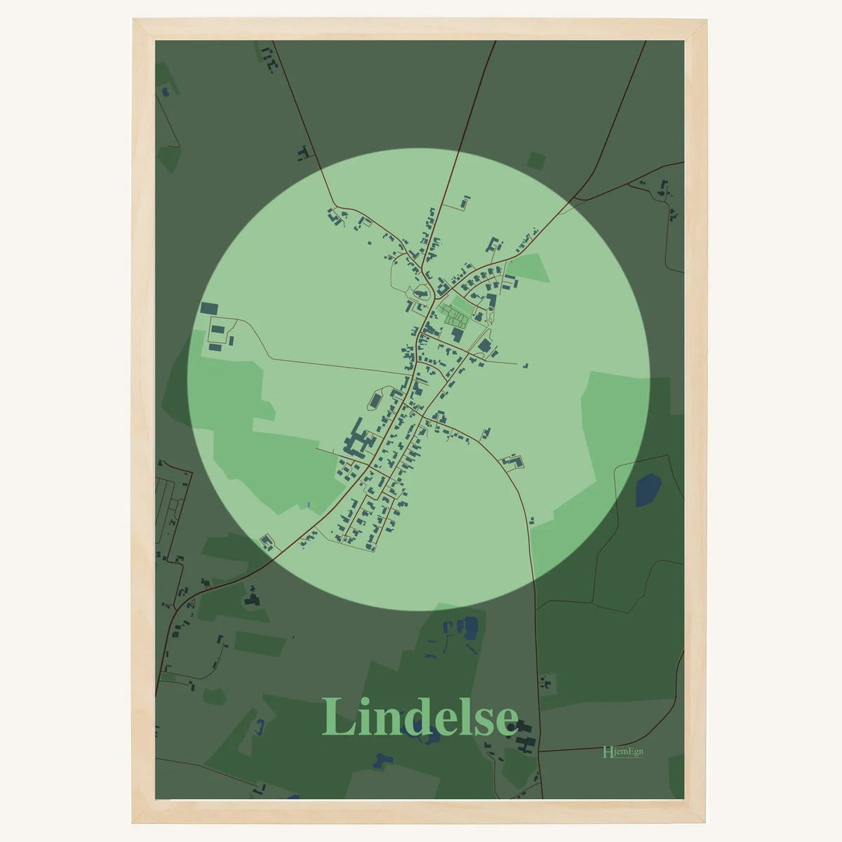 Lindelse plakat – Centrum 2026 – Lys pastel grøn