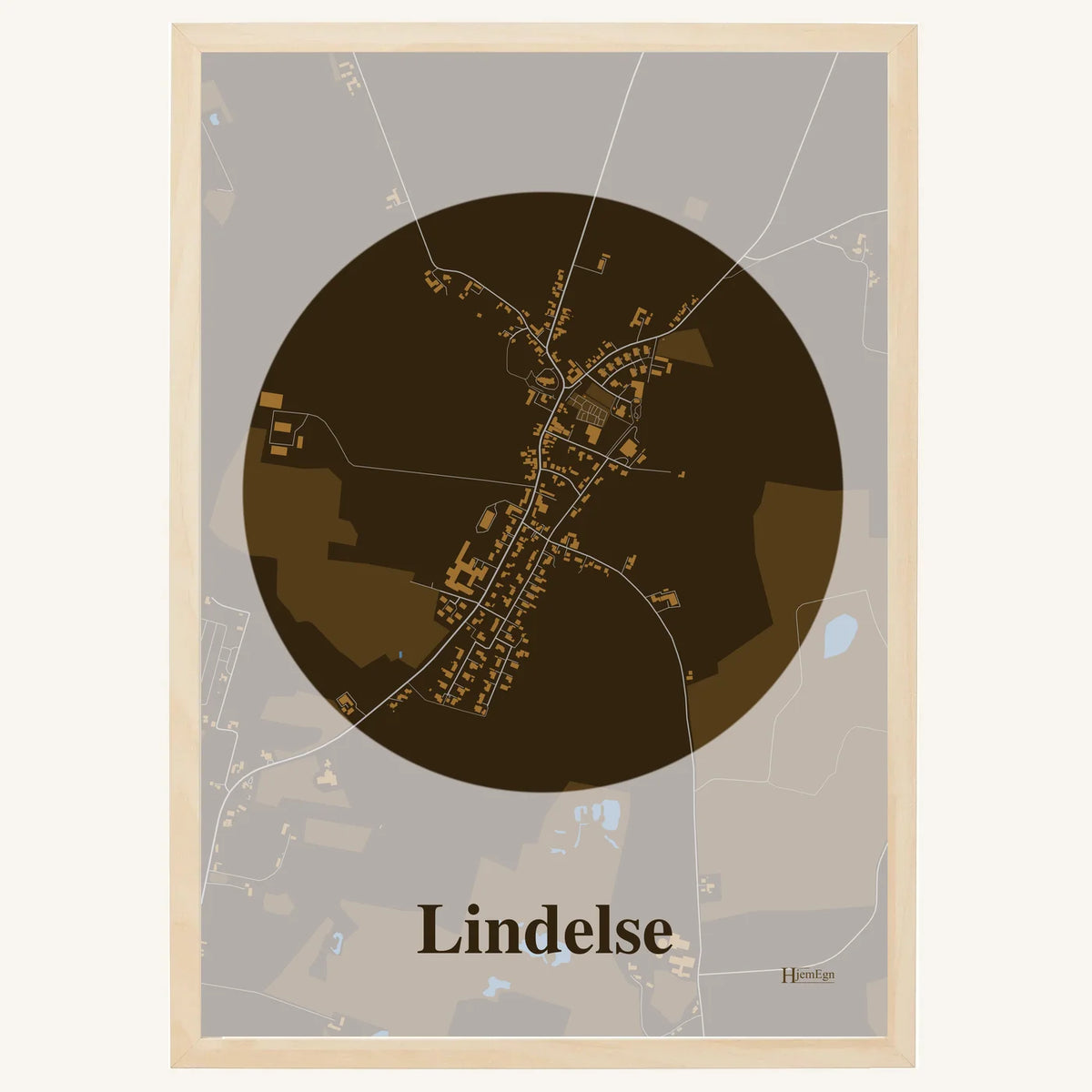 Lindelse plakat – Centrum 2026 – Mørk brun