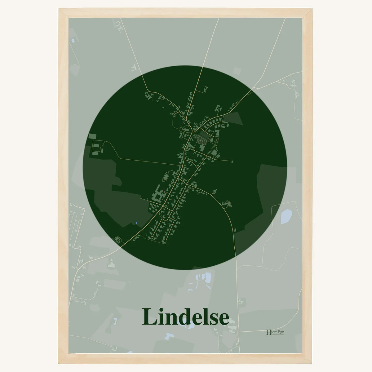Lindelse plakat – Centrum 2026 – Mørk grøn