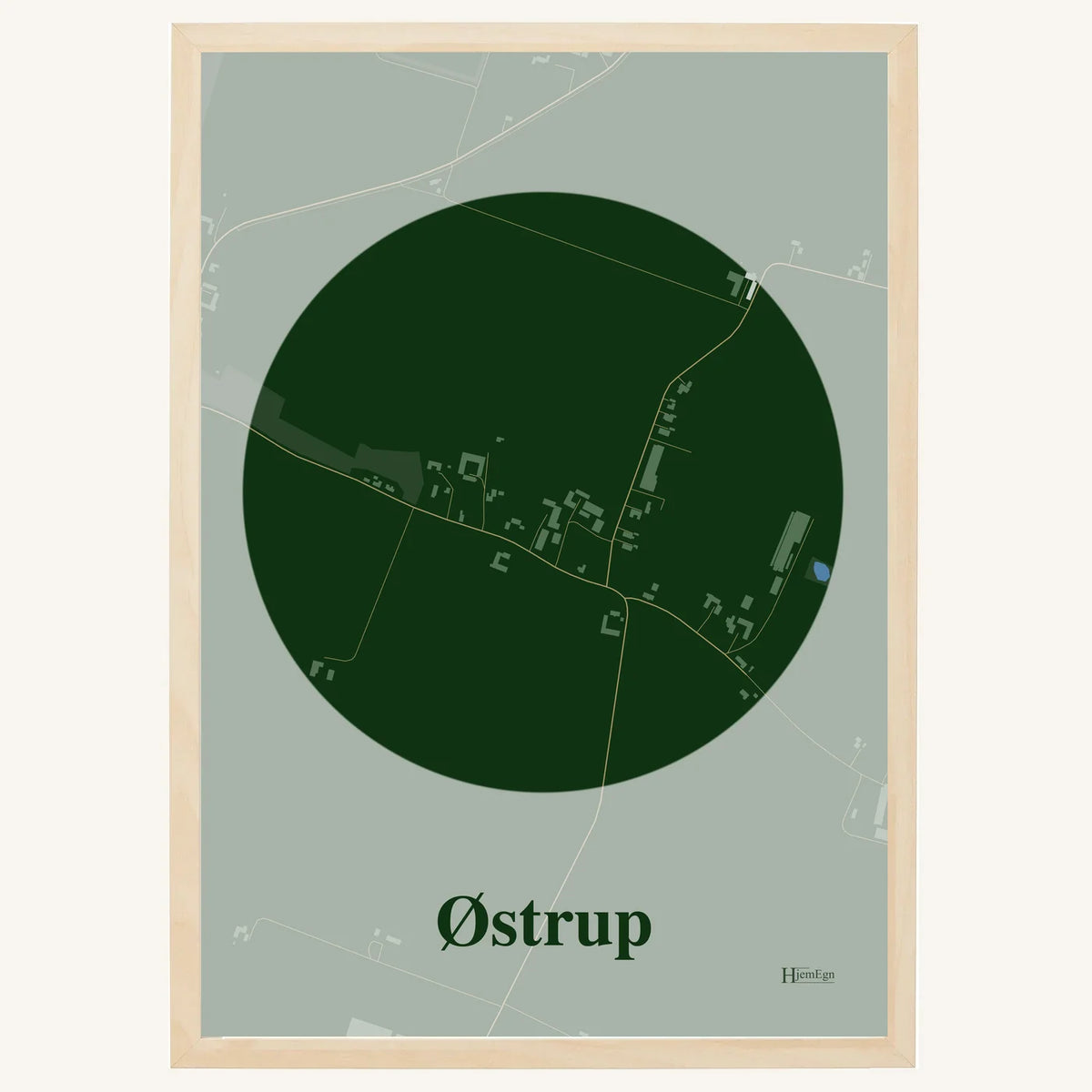 Østrup plakat – Centrum 2026 – Mørk grøn