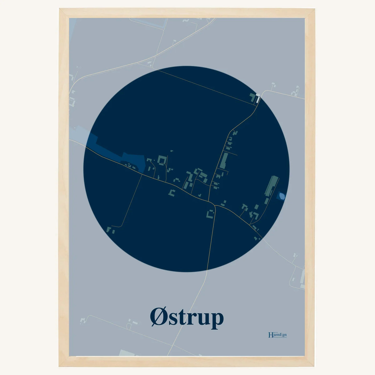 Østrup plakat – Centrum 2026 – Mørk blå