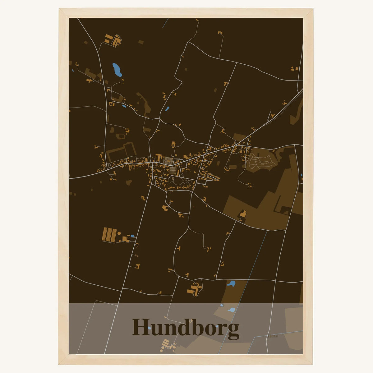 Hundborg plakat – Firkantet 2026 – Mørk brun