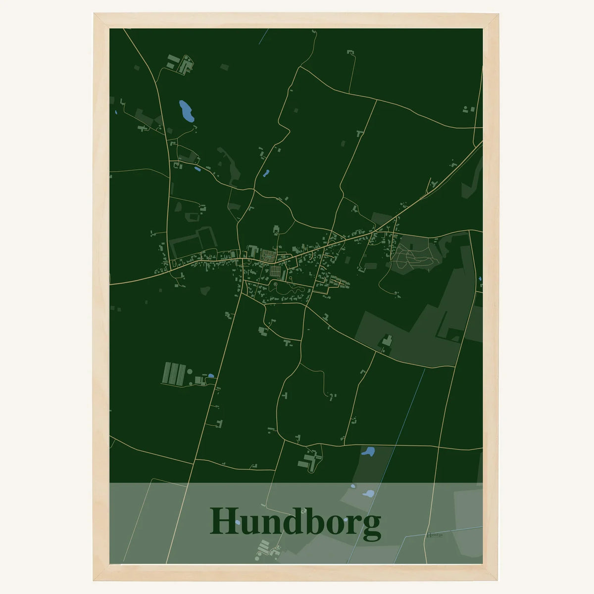 Hundborg plakat – Firkantet 2026 – Mørk grøn