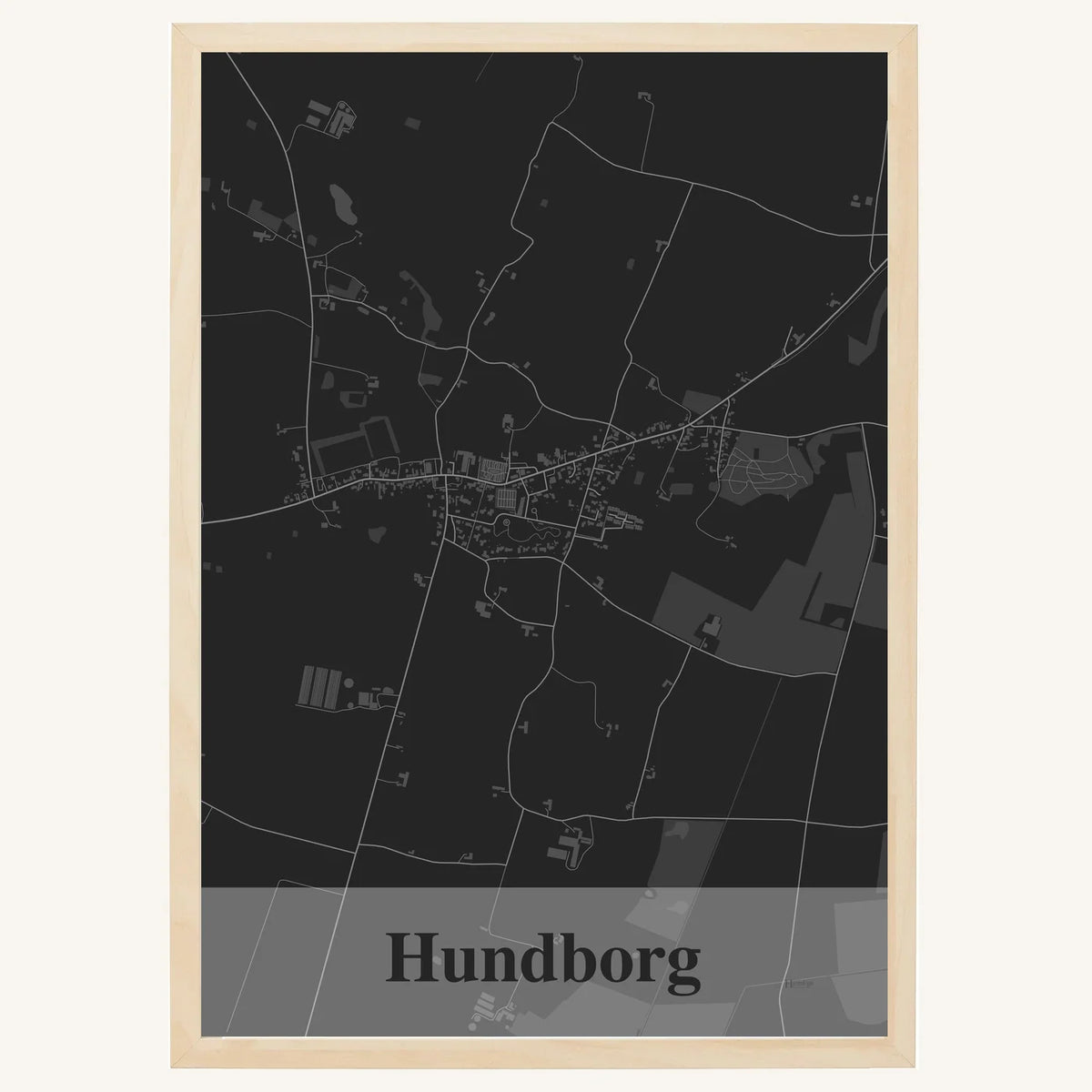 Hundborg plakat – Firkantet 2026 – Mørk grå