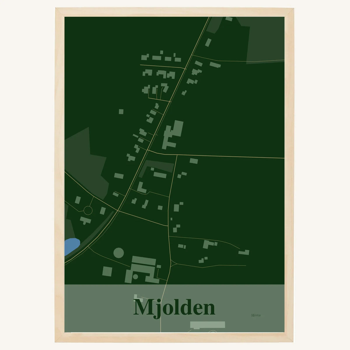 Mjolden plakat – Firkantet 2026 – Mørk grøn