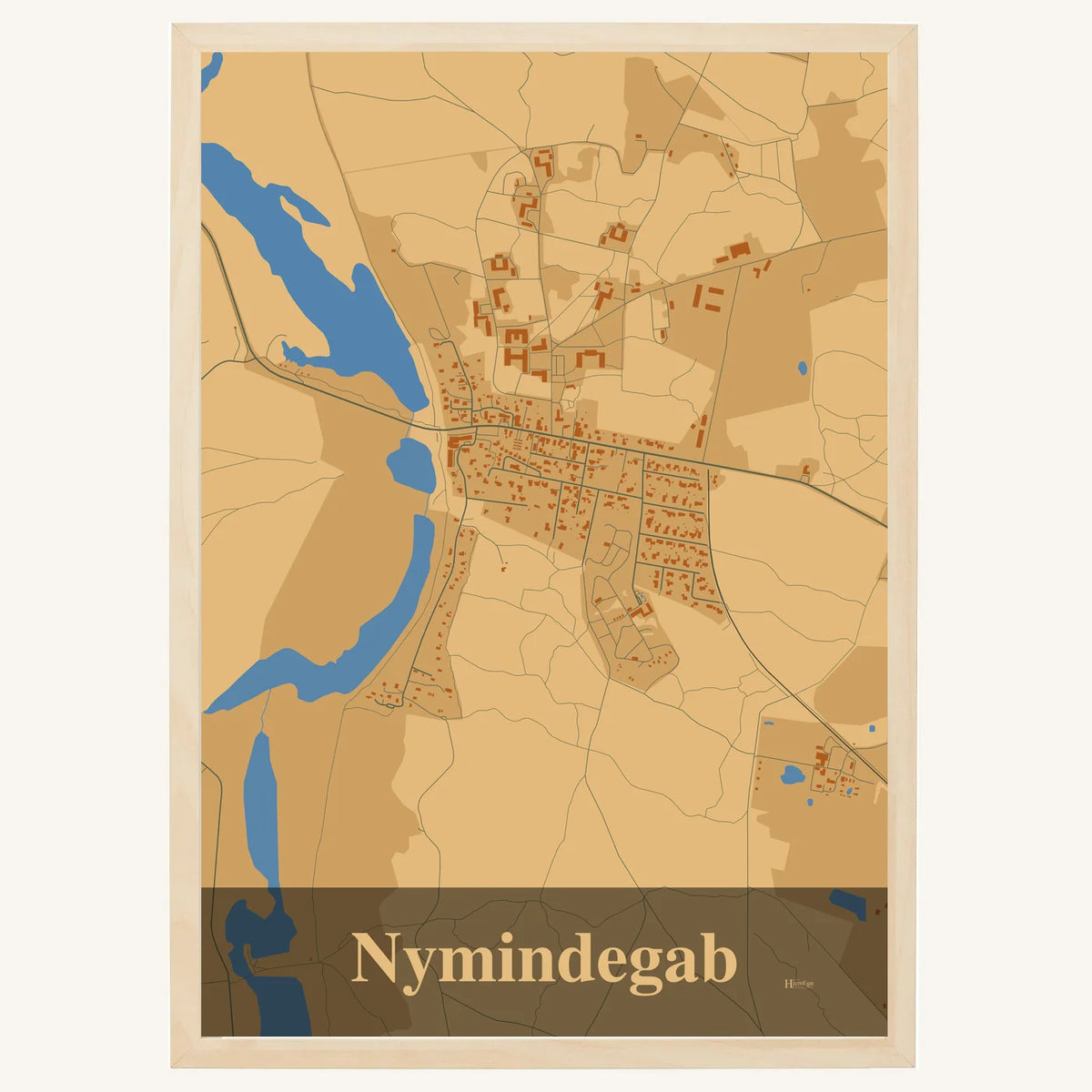 Nymindegab plakat – Firkantet 2026 – Lys pastel brun