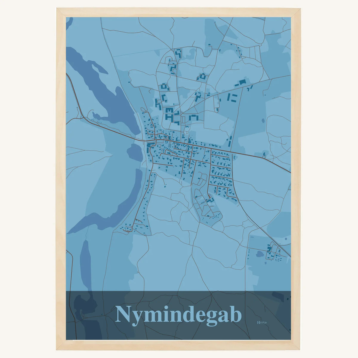 Nymindegab plakat – Firkantet 2026 – Lys pastel blå