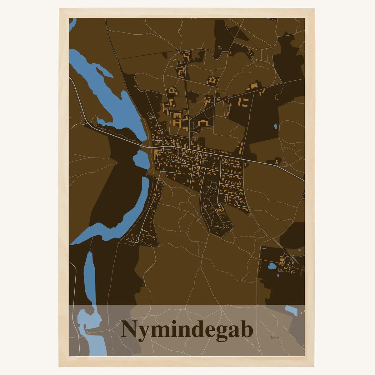 Nymindegab plakat – Firkantet 2026 – Mørk brun