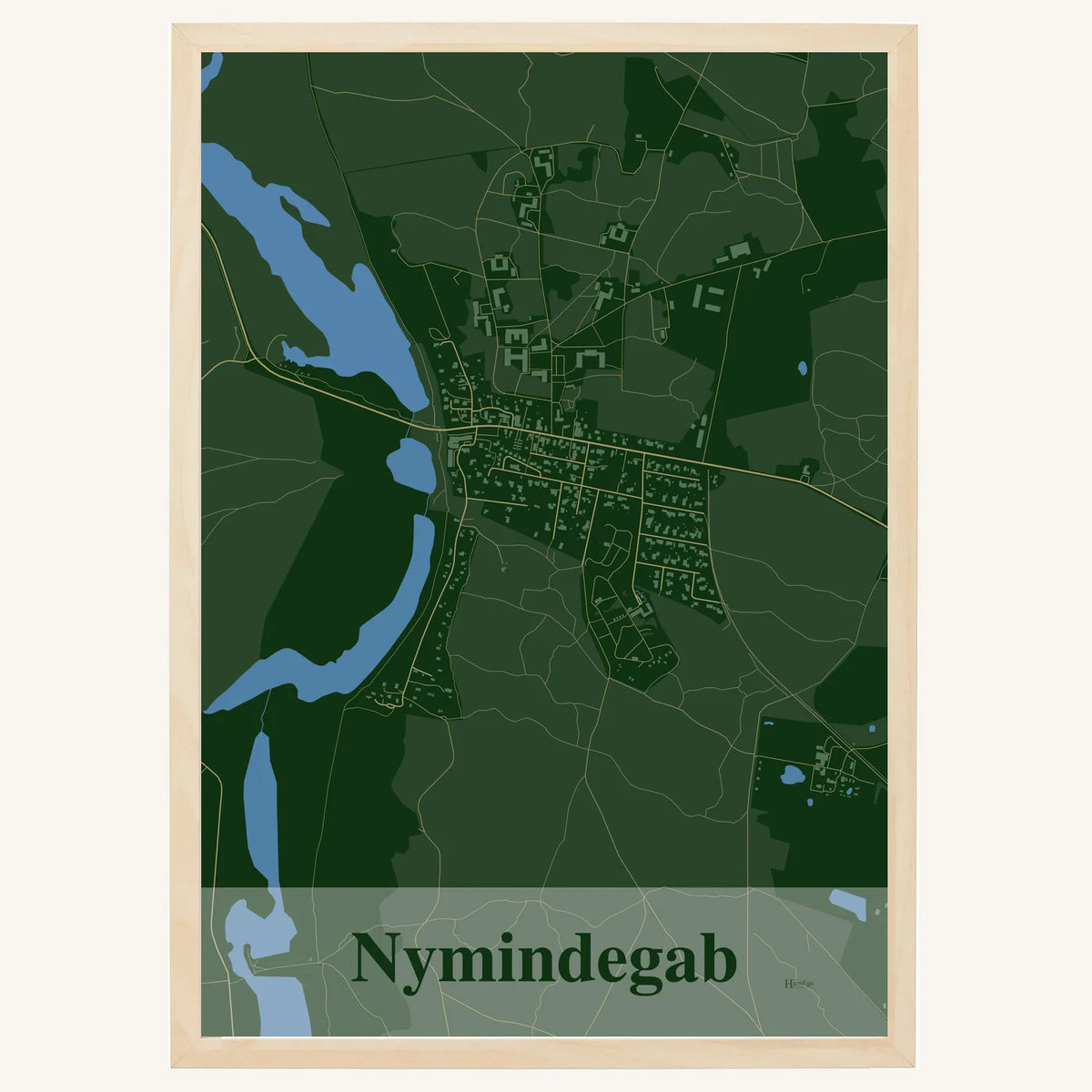 Nymindegab plakat – Firkantet 2026 – Mørk grøn