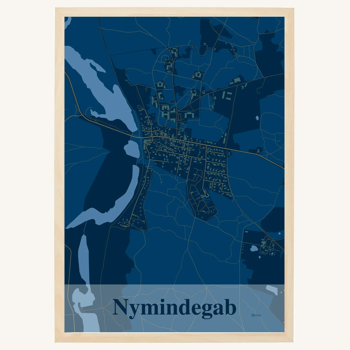 Nymindegab plakat – Firkantet 2026 – Mørk blå