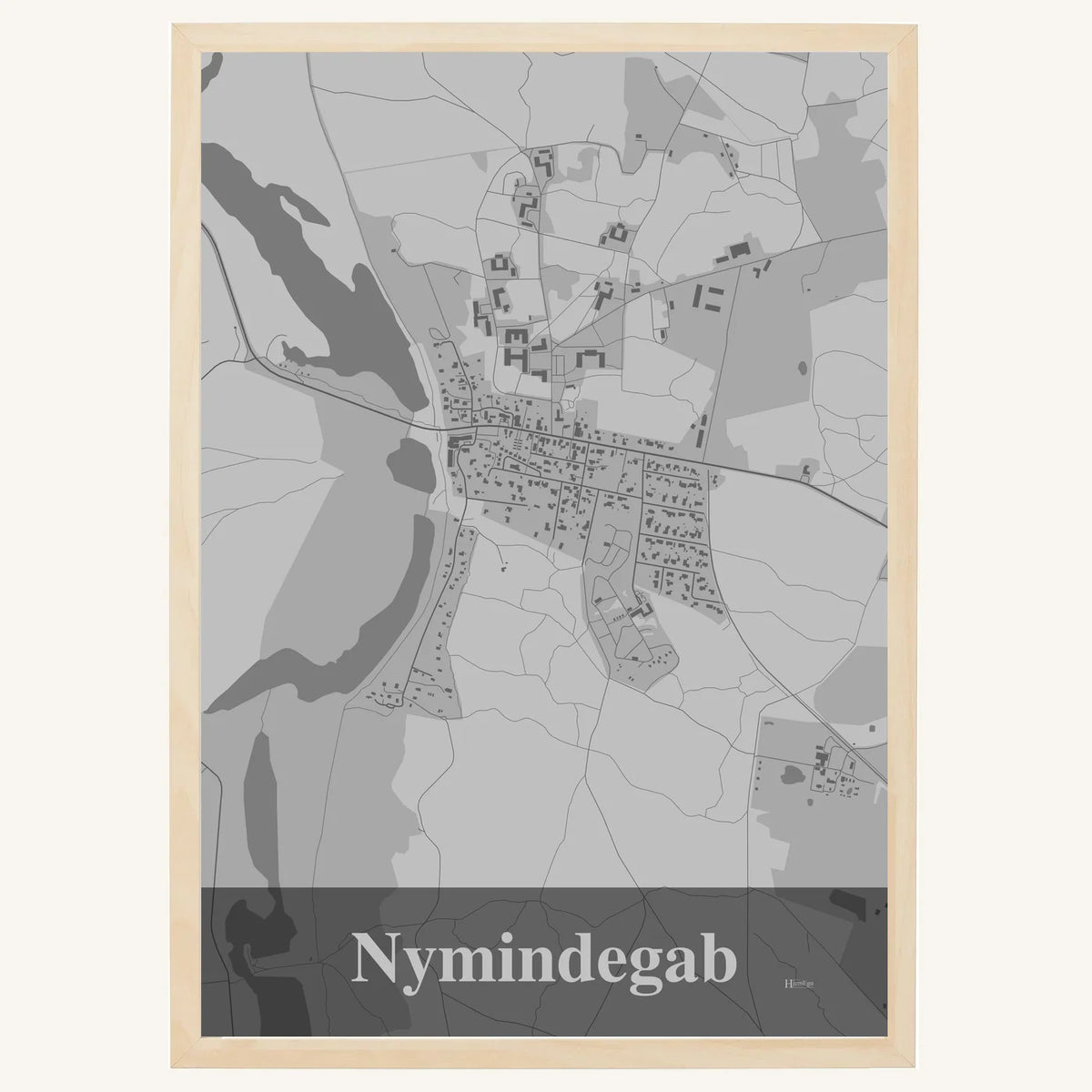 Nymindegab plakat – Firkantet 2026 – Lys pastel grå