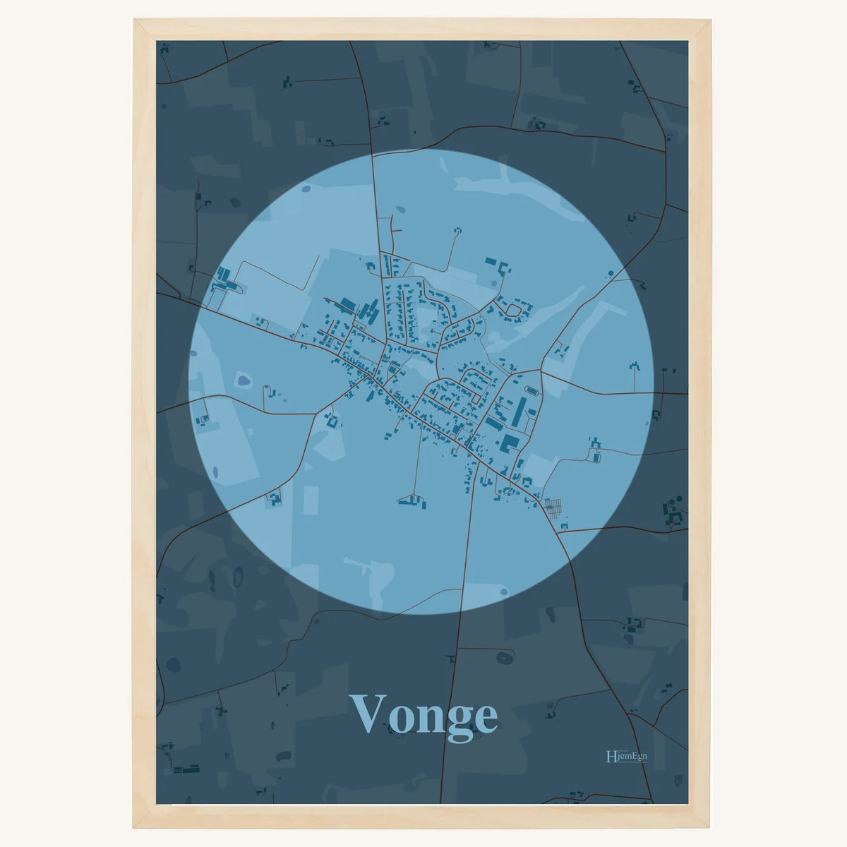 Vonge plakat – Centrum 2026 – Lys pastel blå