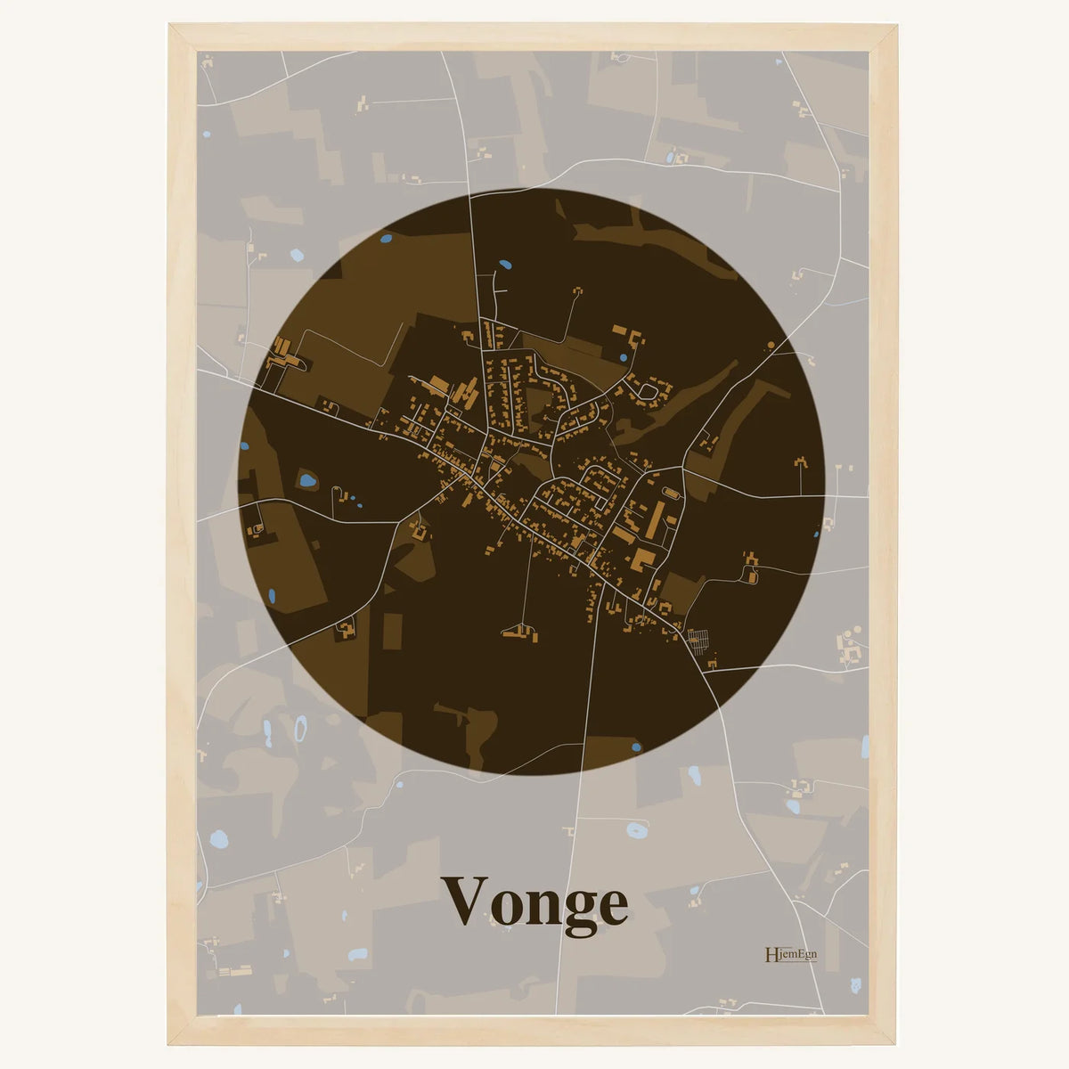 Vonge plakat – Centrum 2026 – Mørk brun