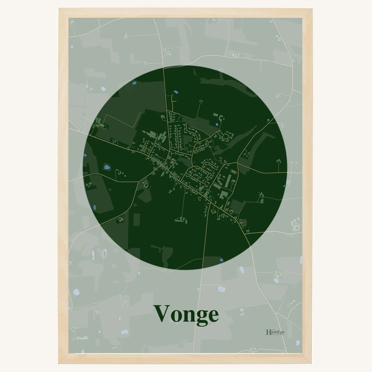 Vonge plakat – Centrum 2026 – Mørk grøn