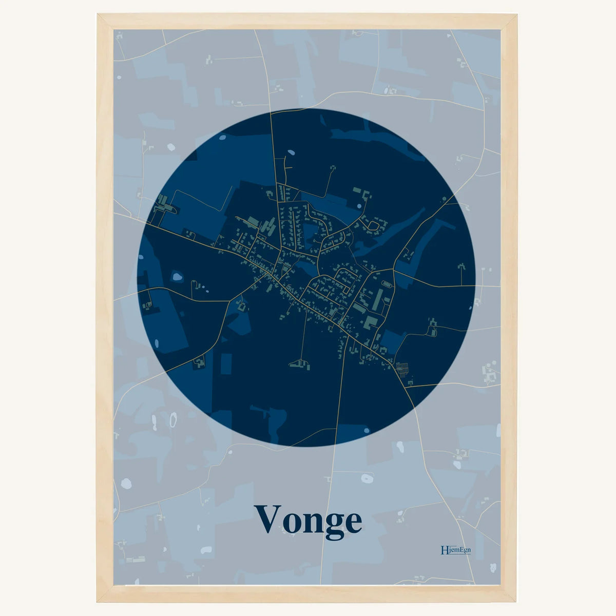 Vonge plakat – Centrum 2026 – Mørk blå