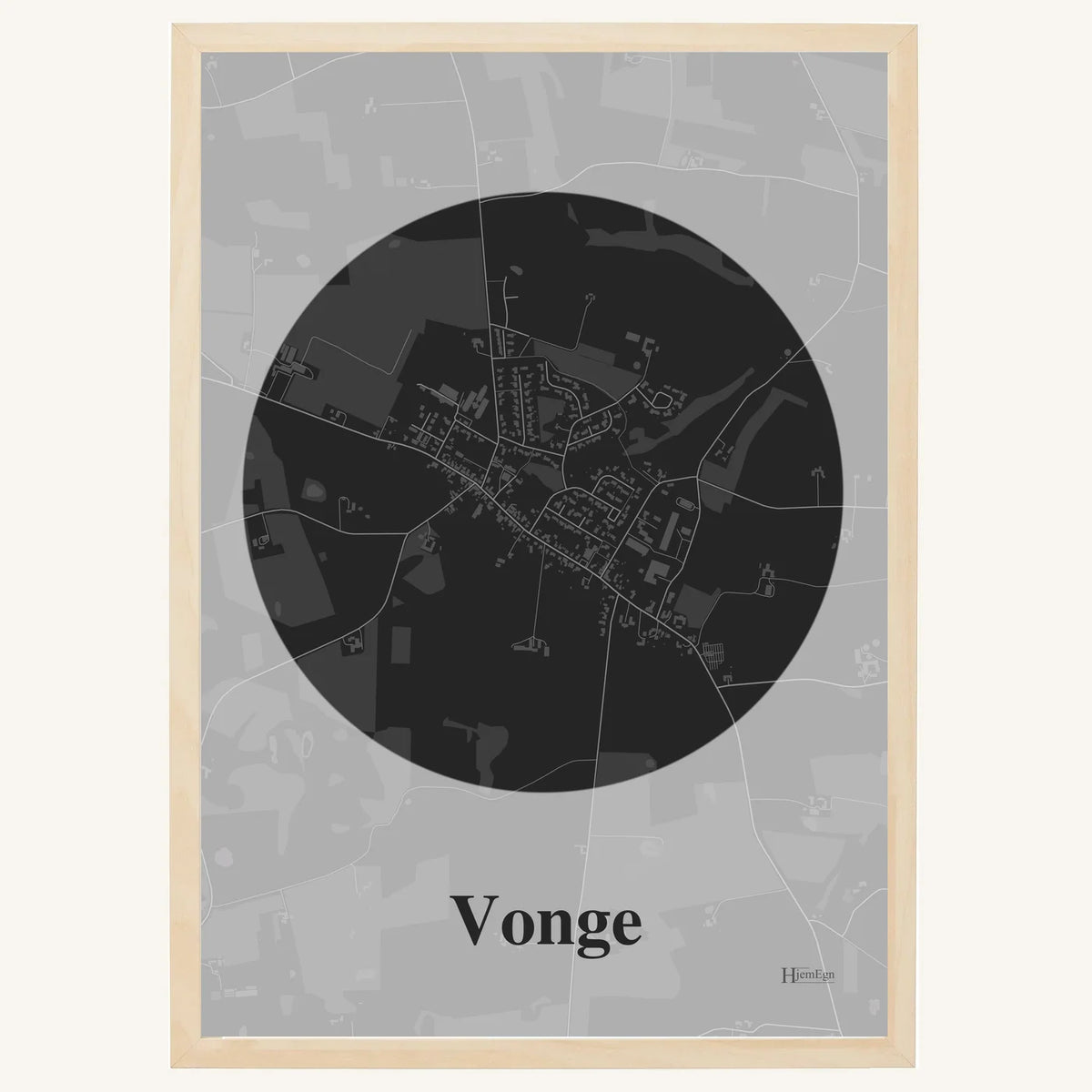 Vonge plakat – Centrum 2026 – Mørk grå