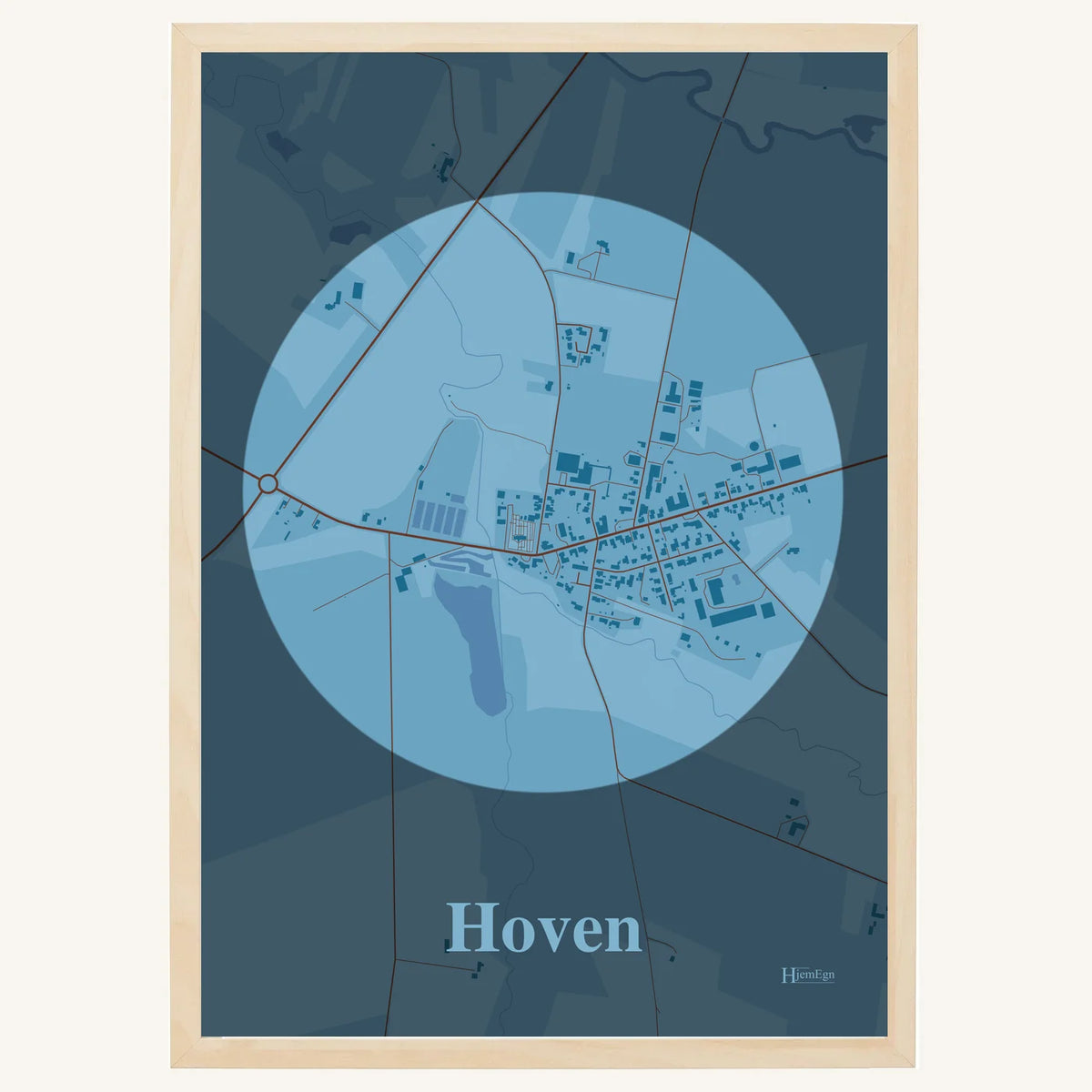 Hoven plakat – Centrum 2026 – Lys pastel blå