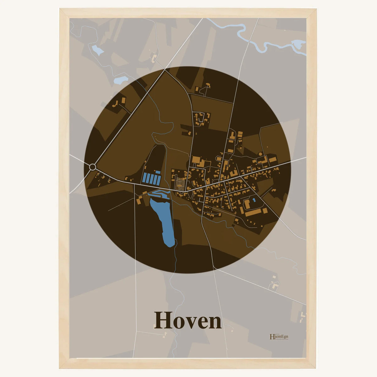 Hoven plakat – Centrum 2026 – Mørk brun