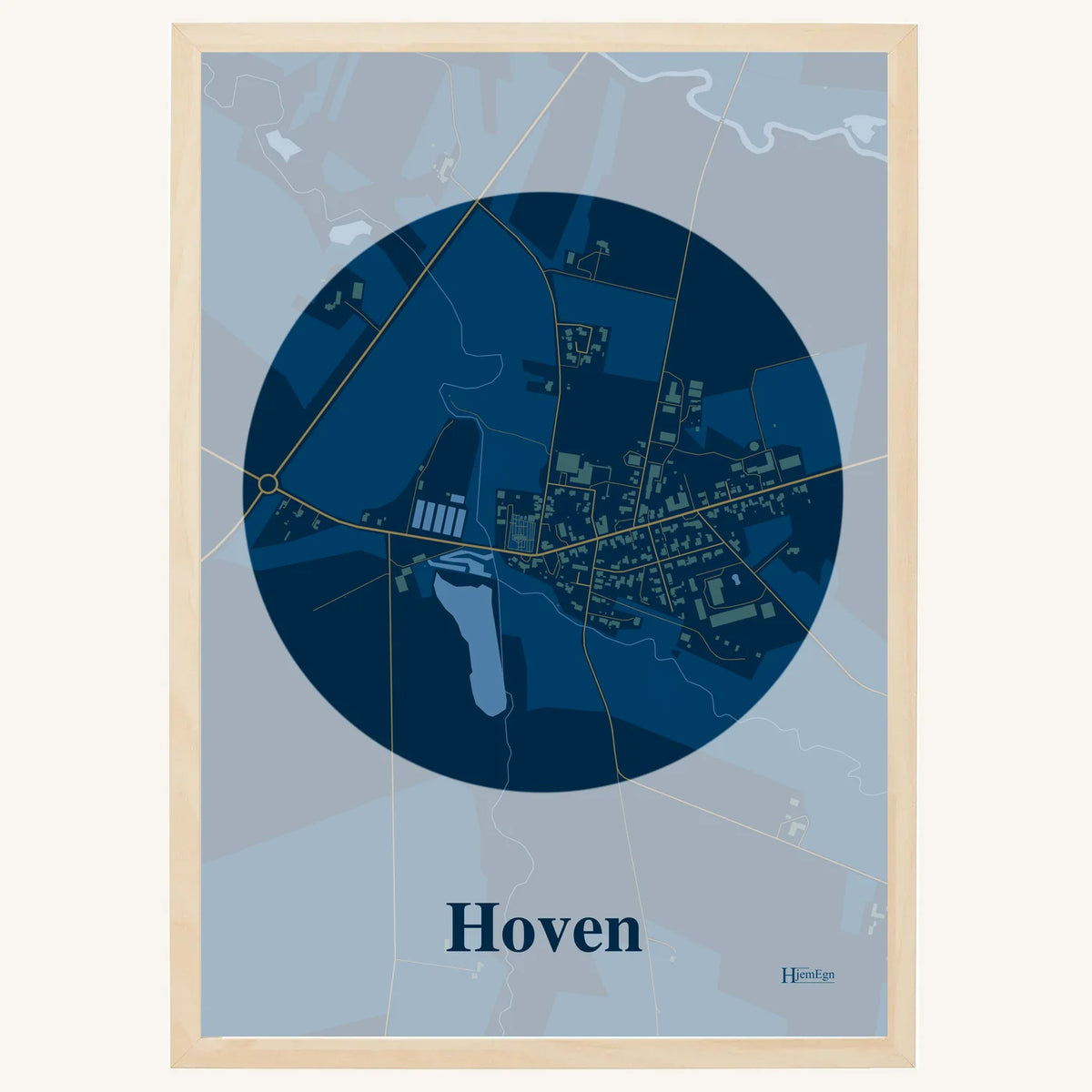 Hoven plakat – Centrum 2026 – Mørk blå